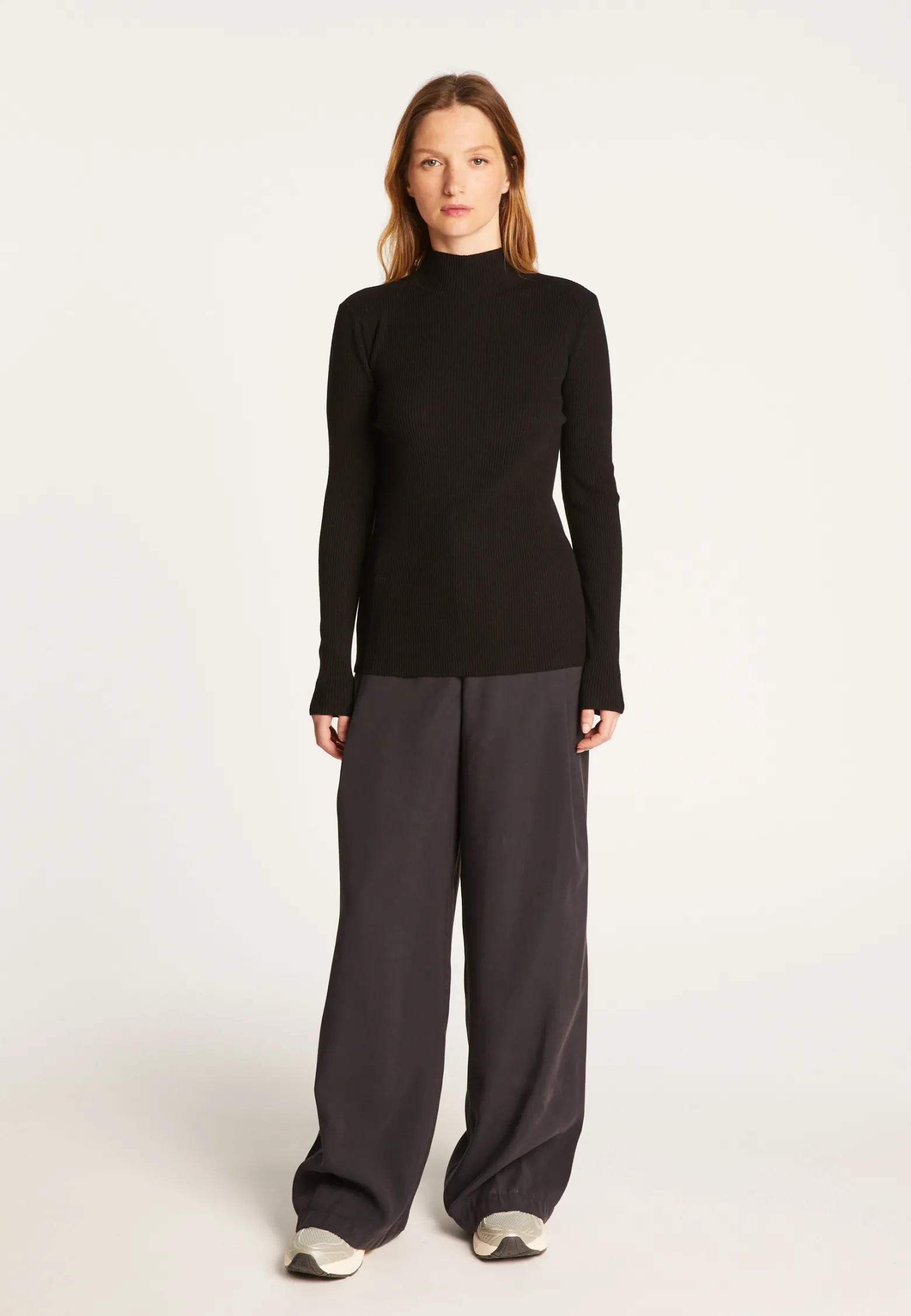 Montagut High neck sweater in wool blend - Reagan