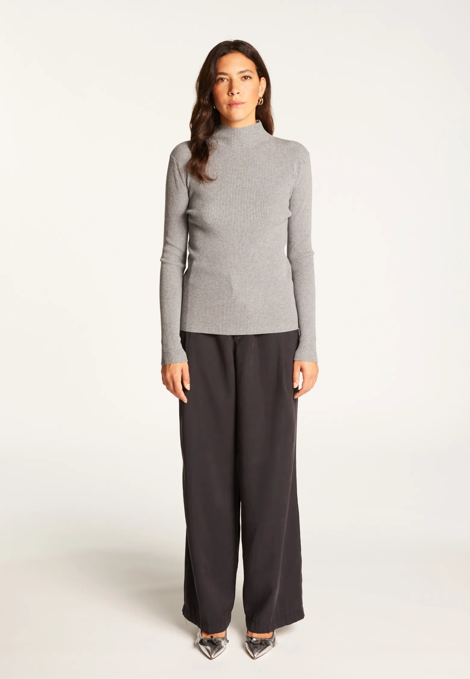 Montagut High neck sweater in wool blend - Reagan