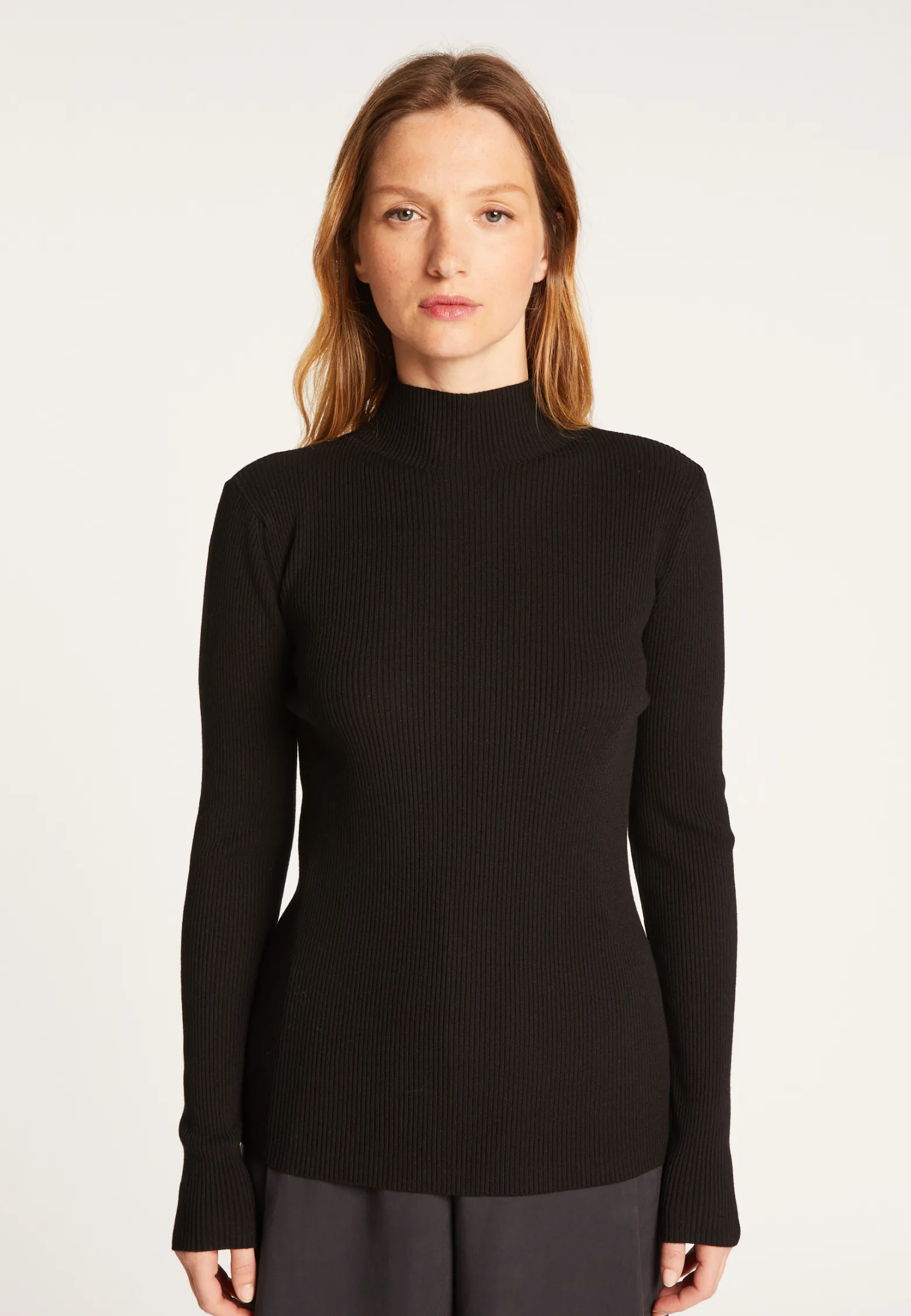 Montagut High neck sweater in wool blend - Reagan