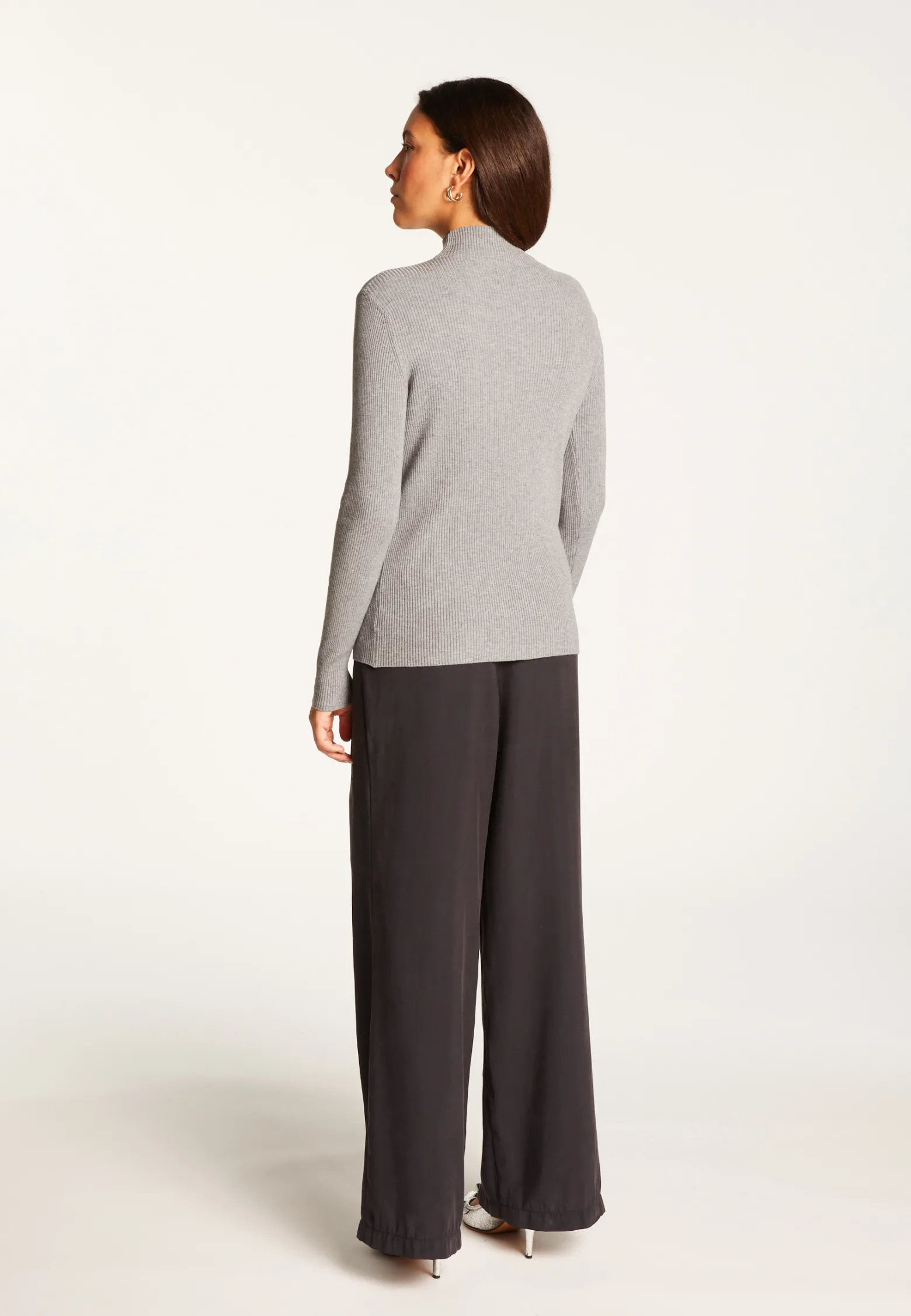 Montagut High neck sweater in wool blend - Reagan