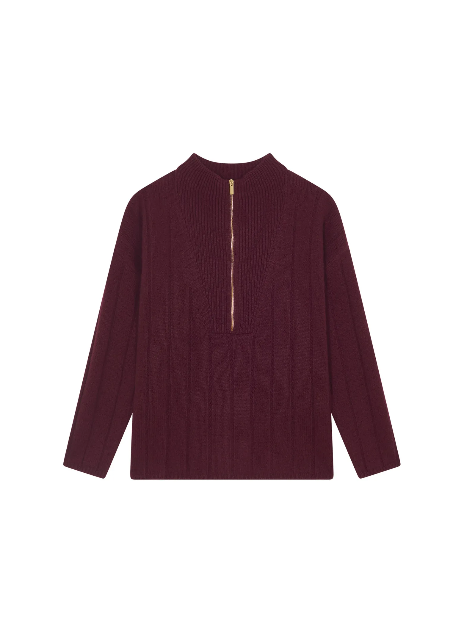 Montagut High-neck zipped cashmere blend sweater - Lodric