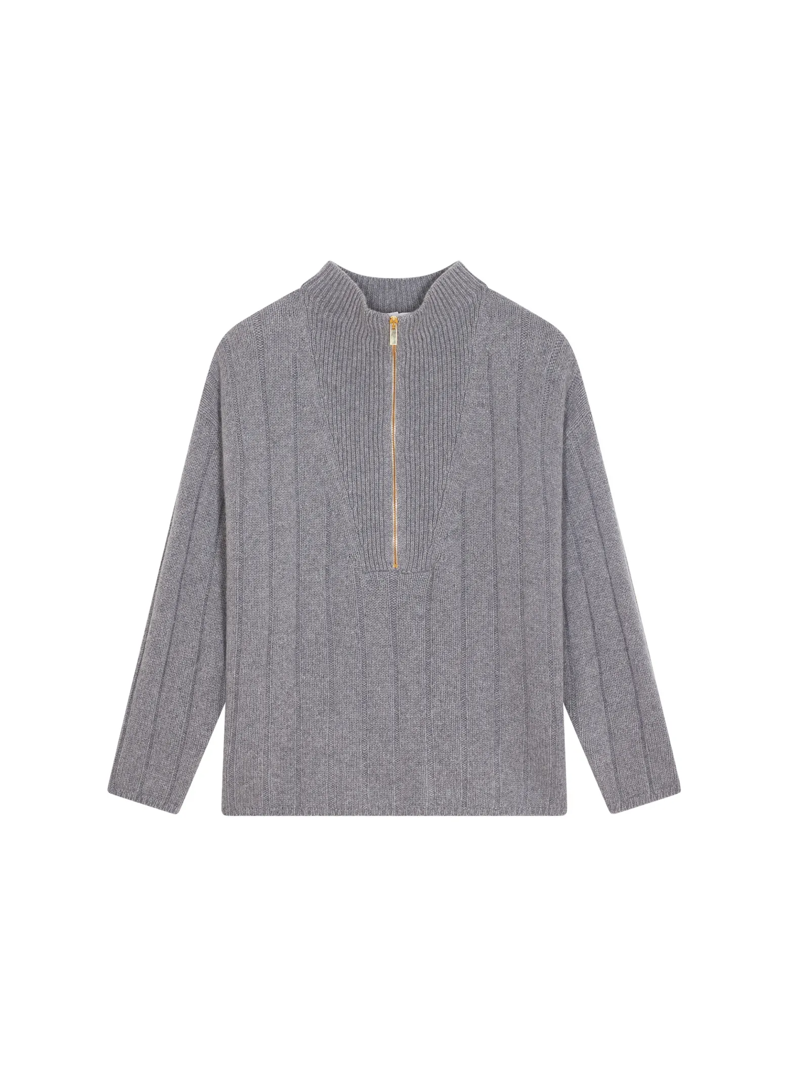 Montagut High-neck zipped cashmere blend sweater - Lodric