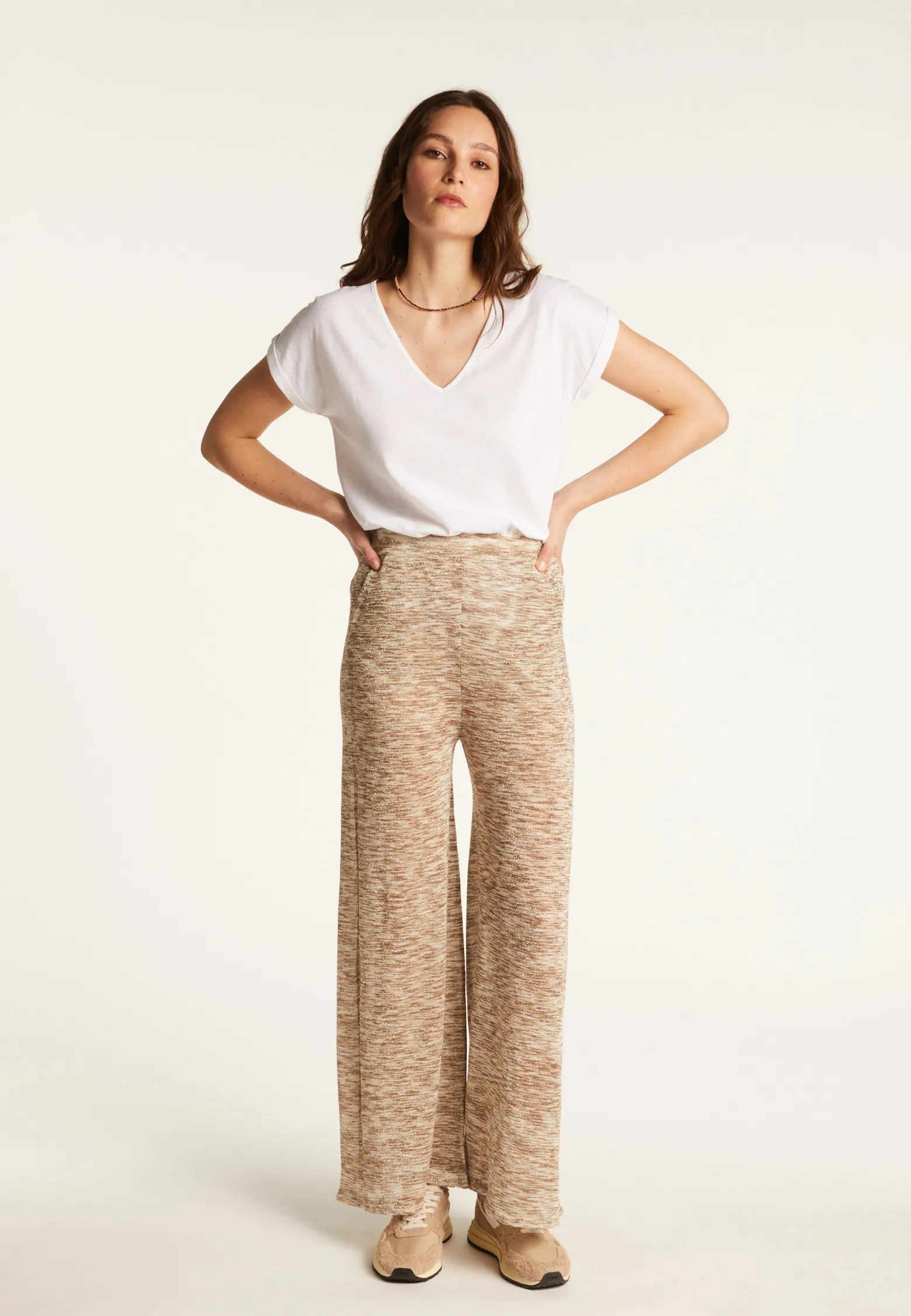 Montagut Iridescent wide leg pants - Dixie