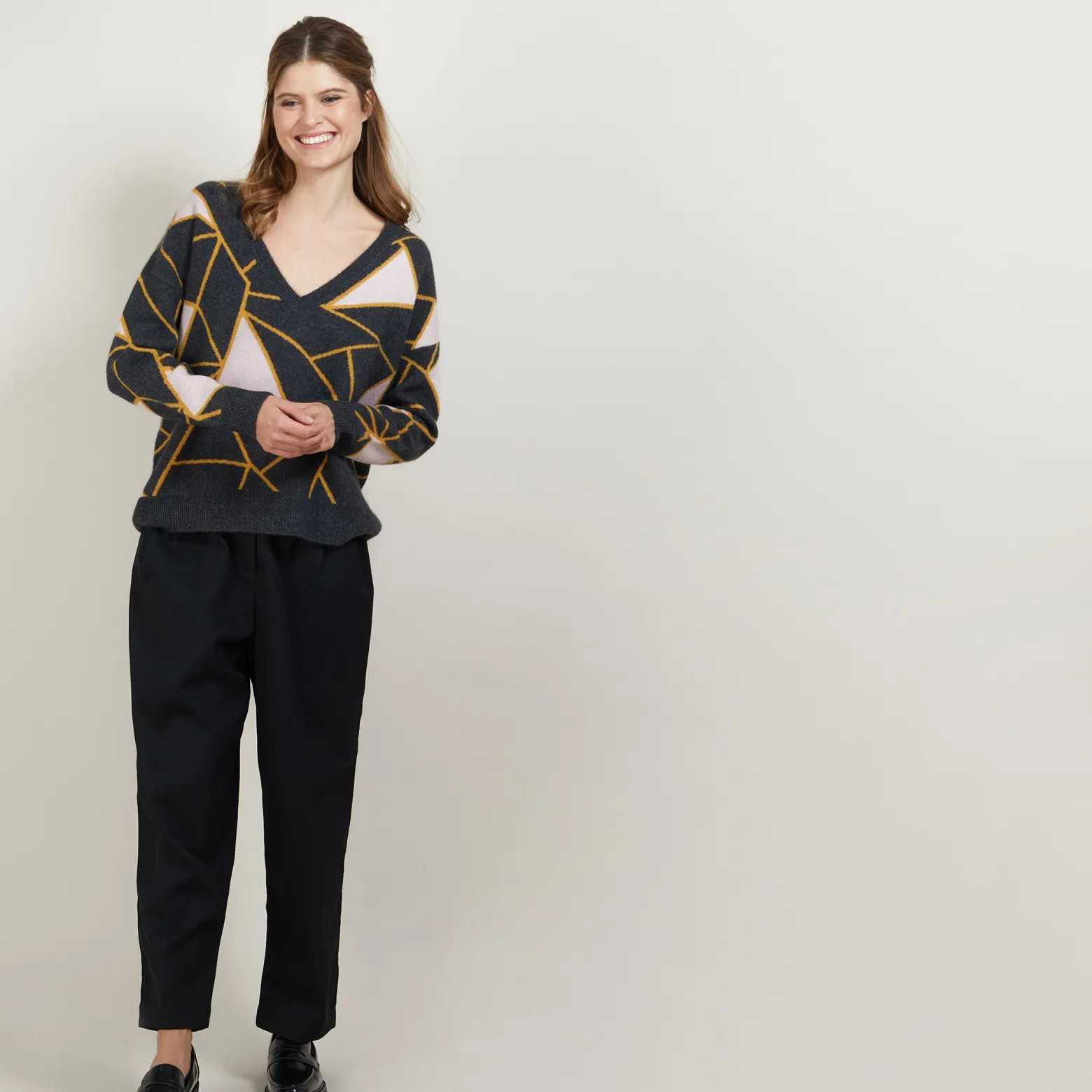 Montagut Jumper with geometric patterns - Felixa