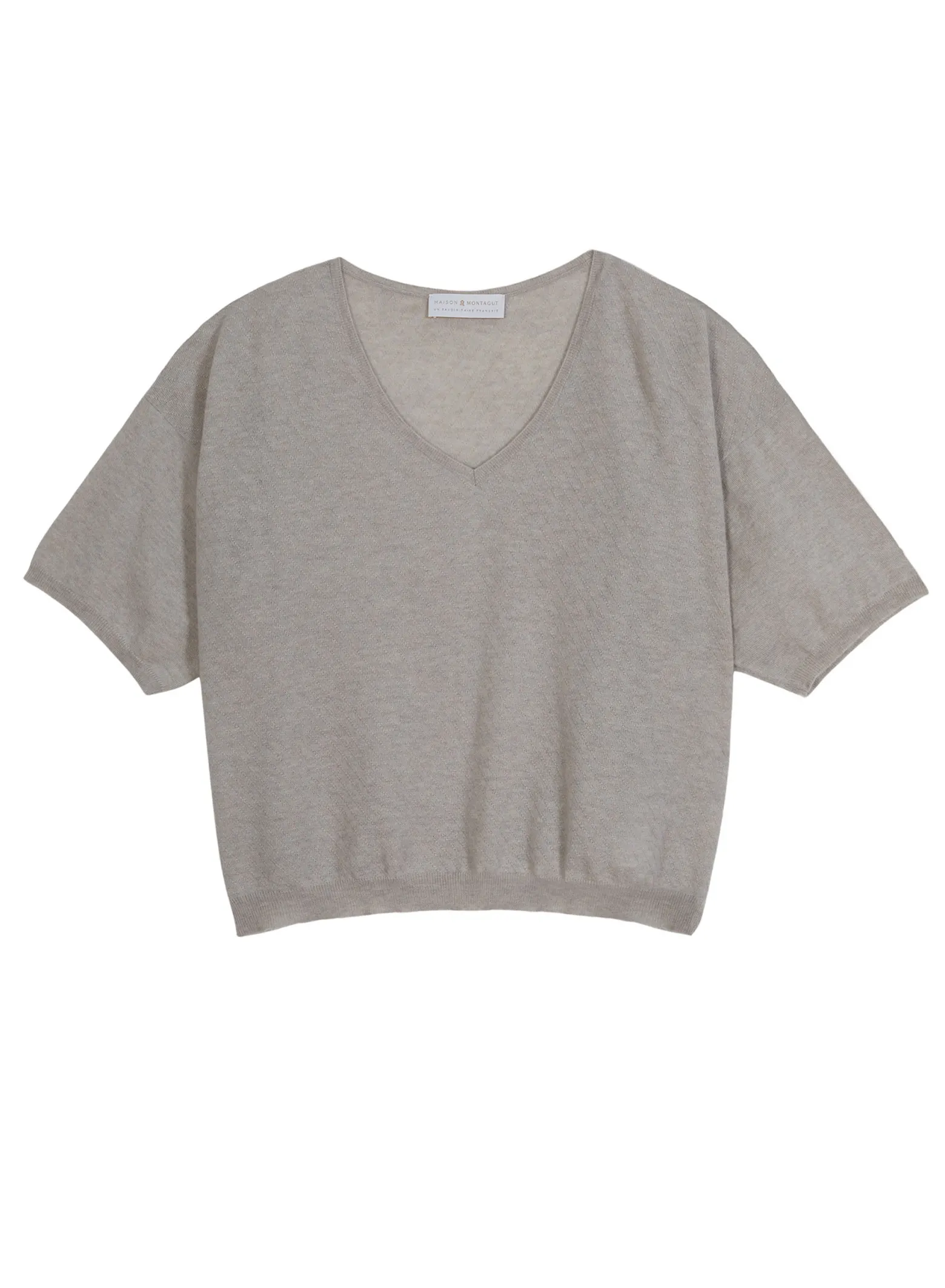 Montagut Light cashmere elbow sleeve T-shirt - Solange