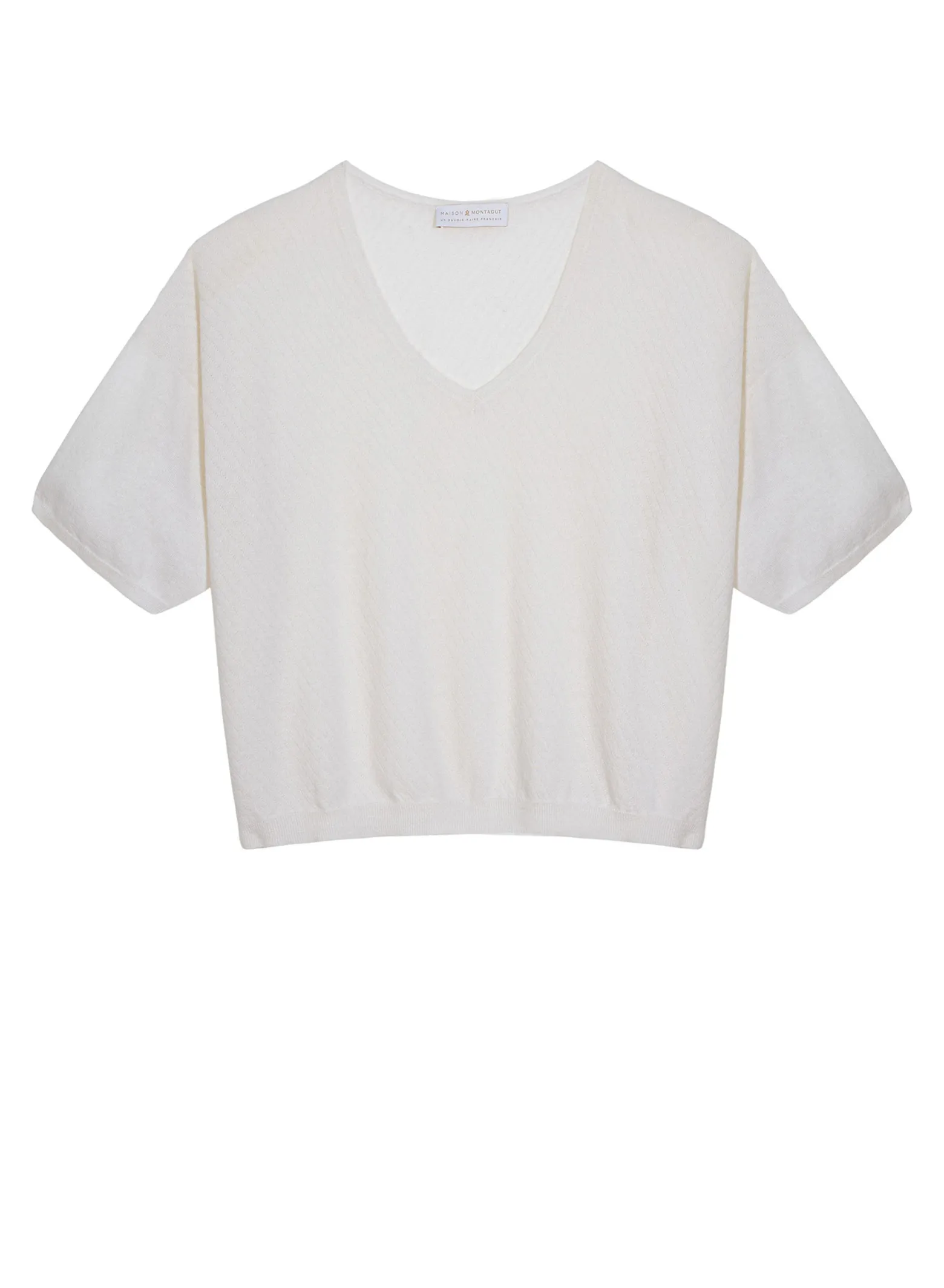 Montagut Light cashmere elbow sleeve T-shirt - Solange