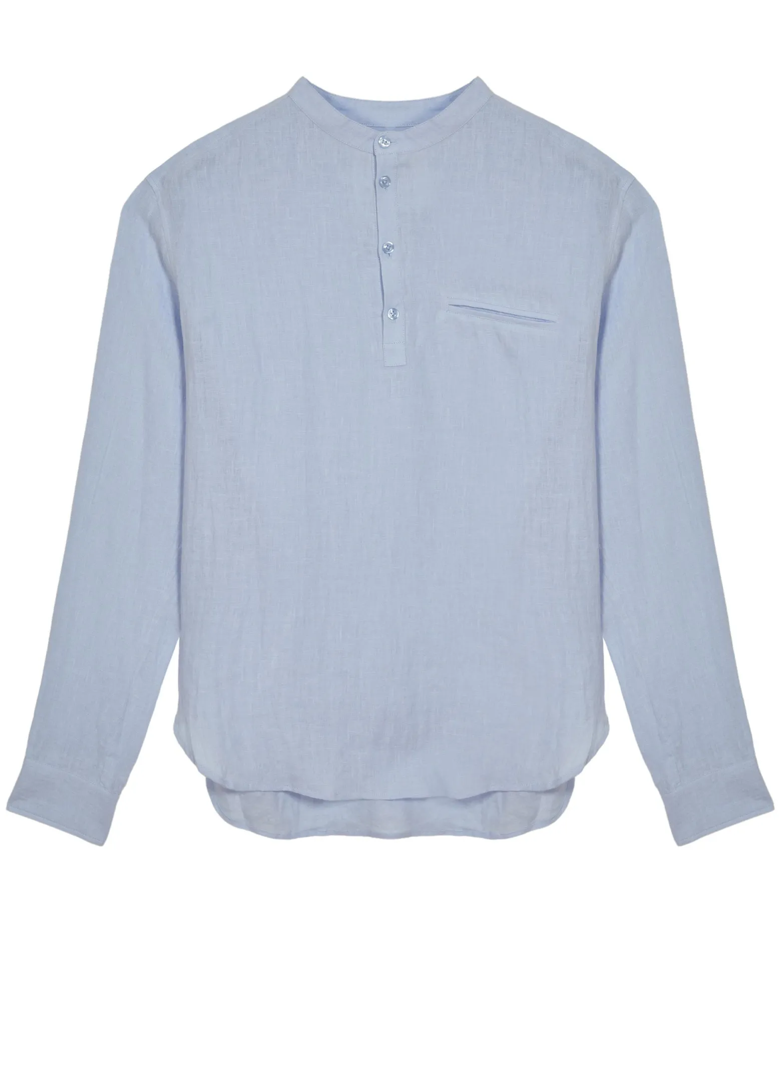 Montagut Linen shirt with tunisian collar - Romeo