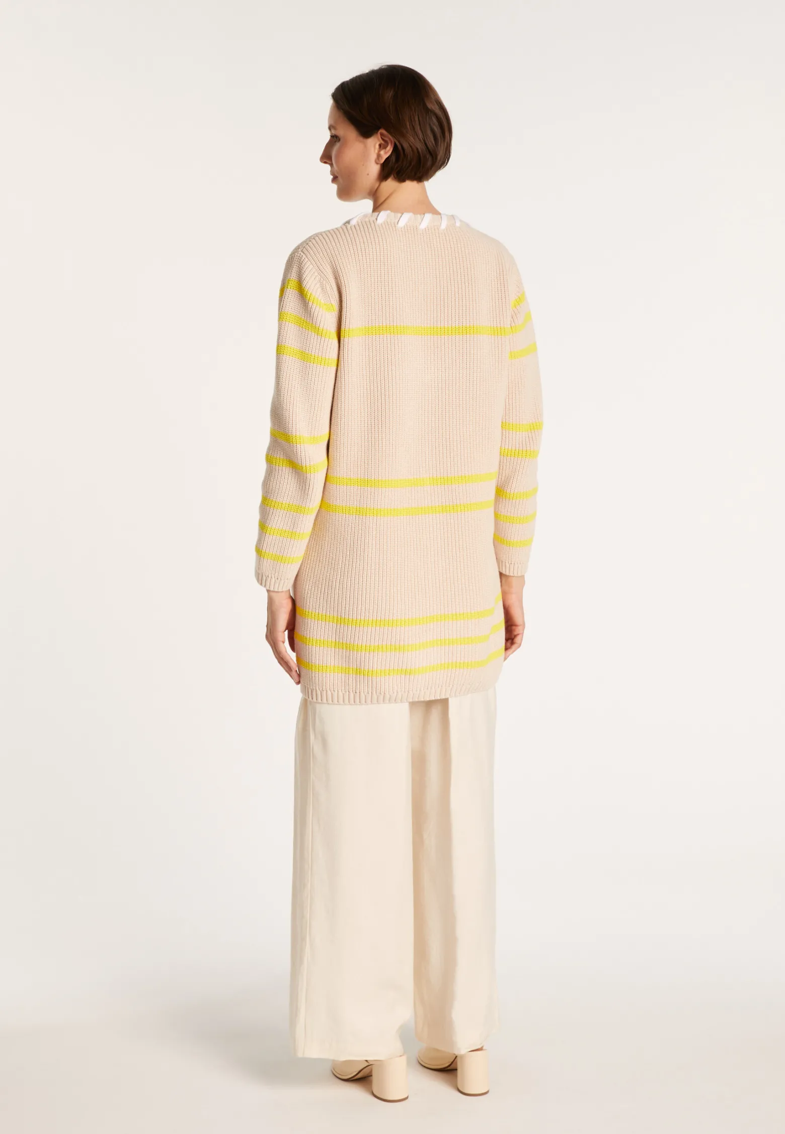 Montagut Long cardigan with cord - JOSHUA