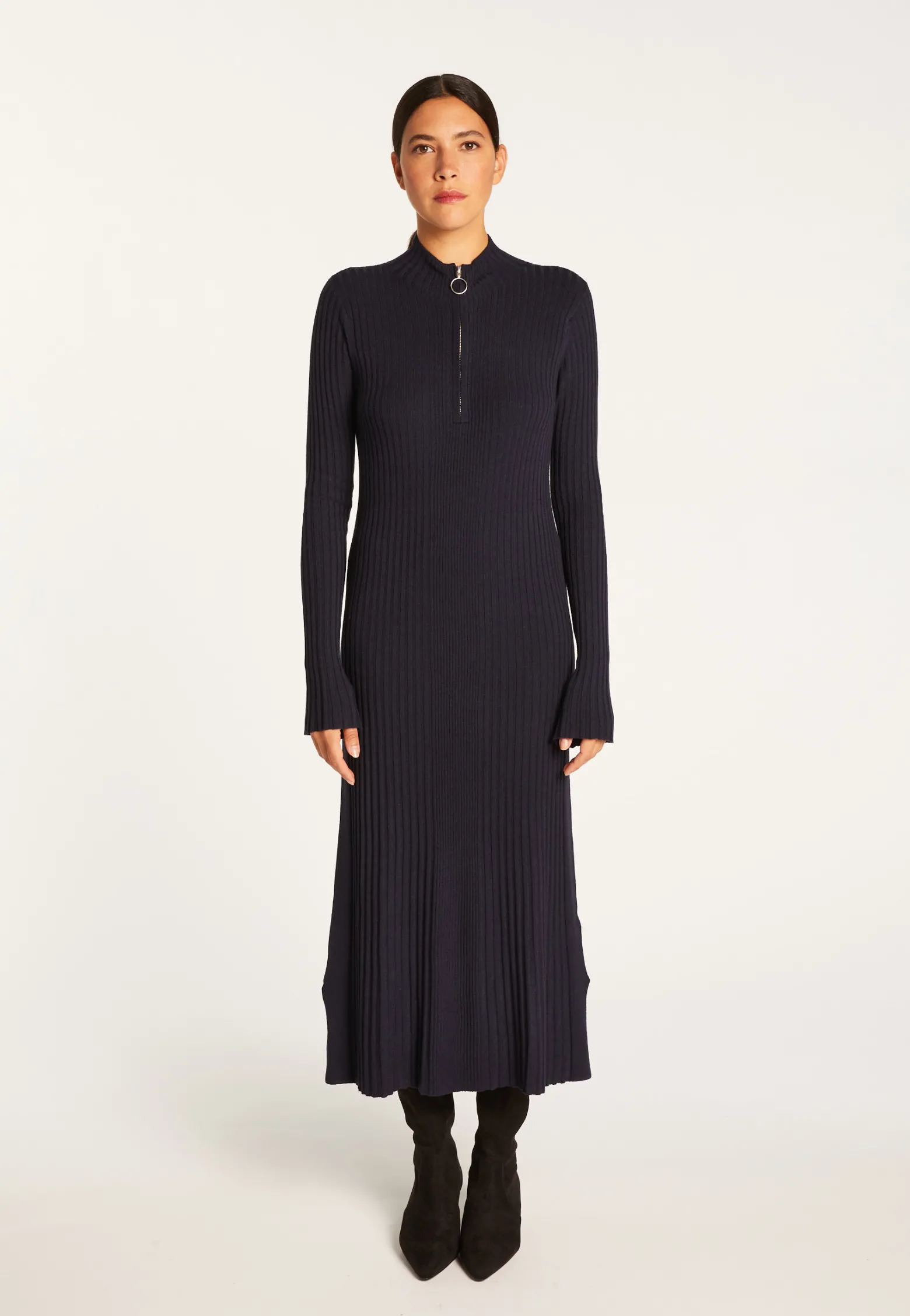 Montagut Long dress in wool blend - Renata