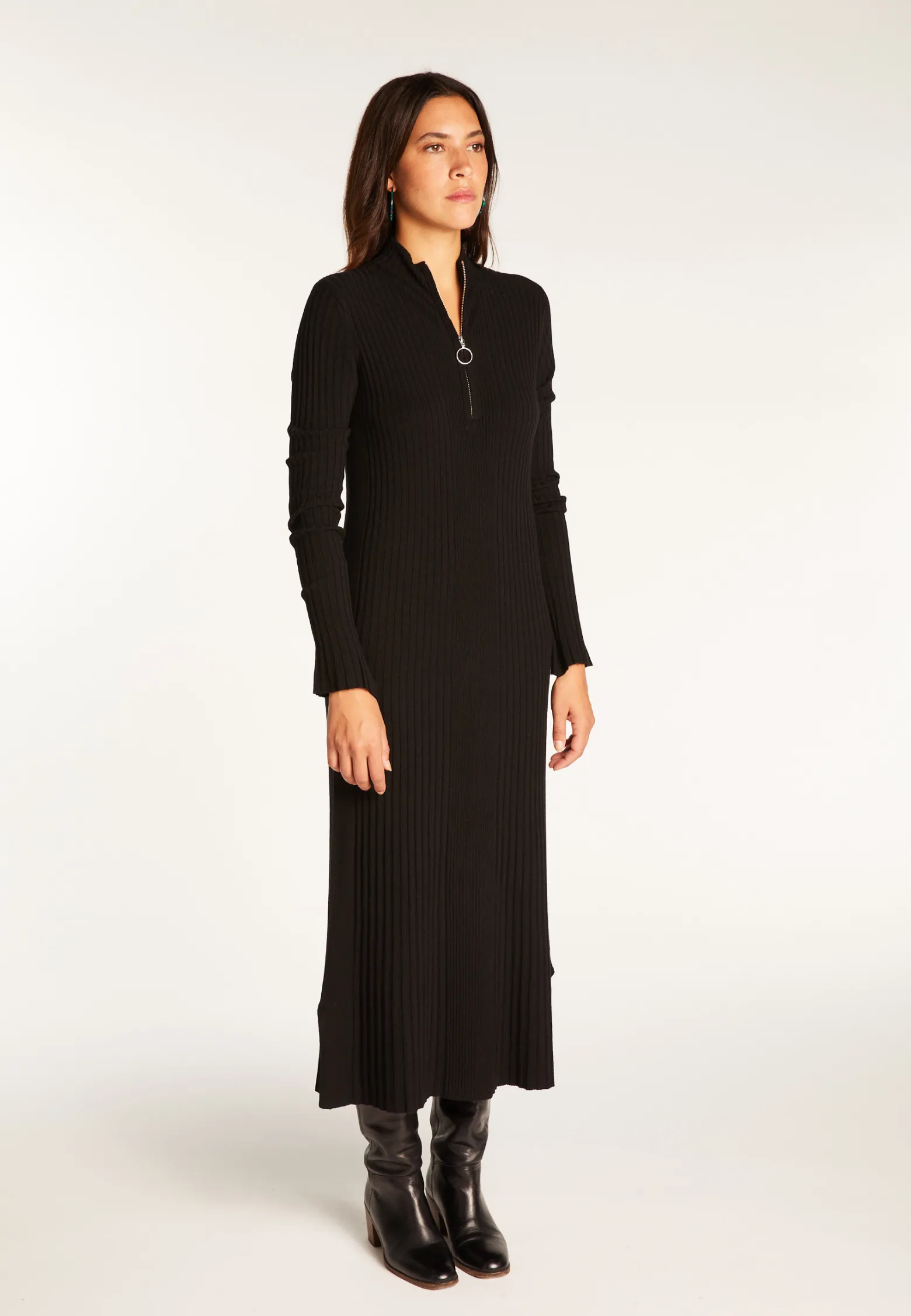 Montagut Long dress in wool blend - Renata