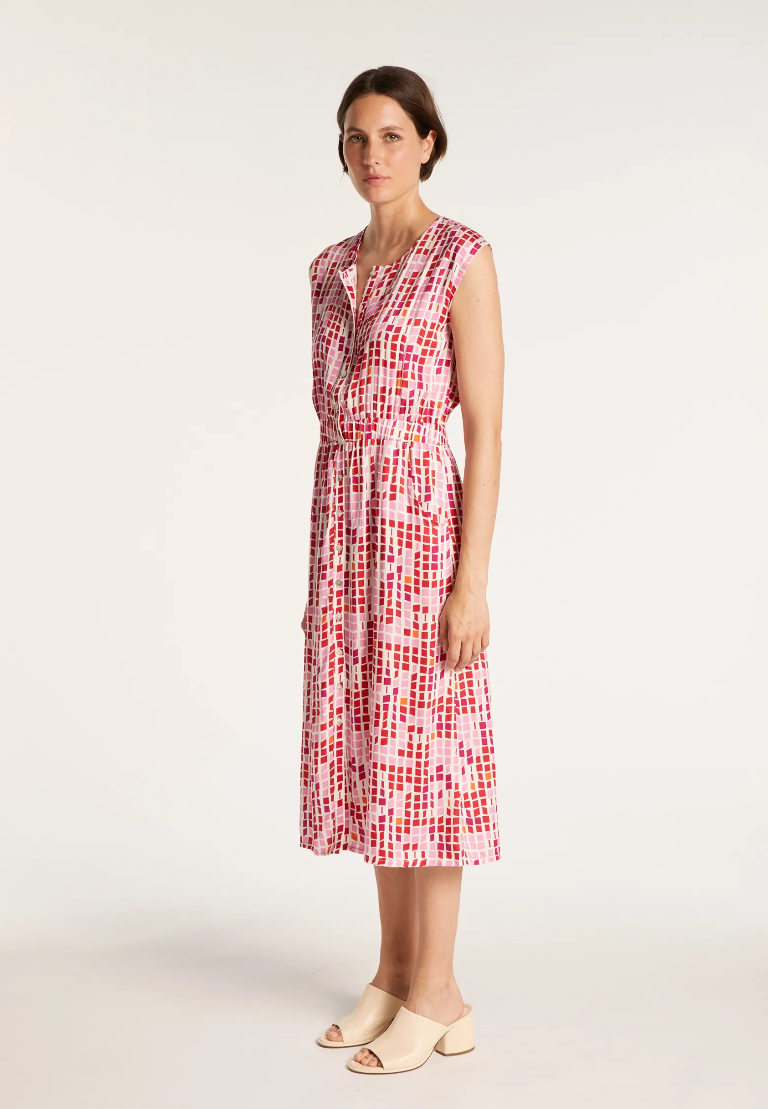Montagut Long dress with mosaic patterns - Alicante