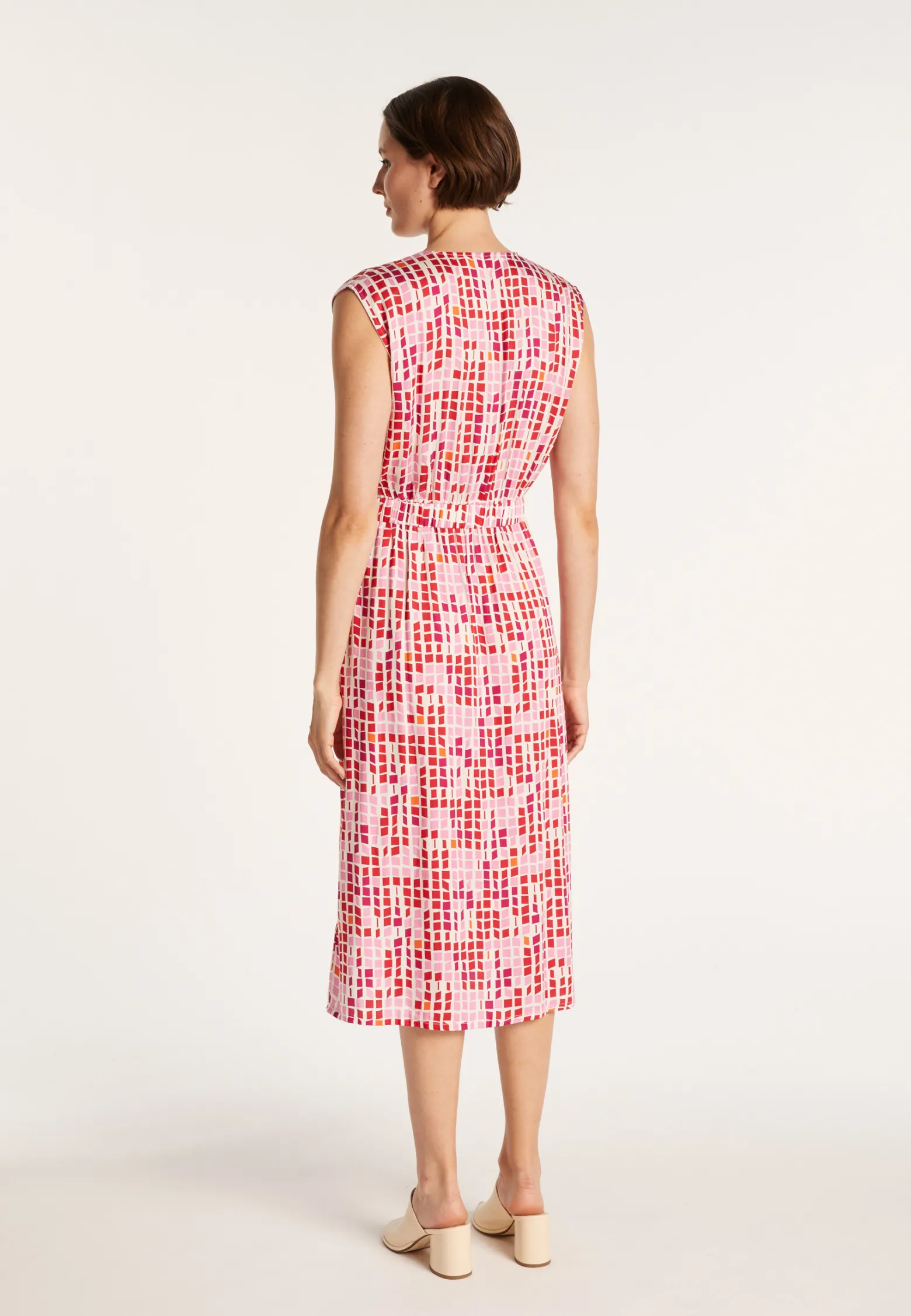 Montagut Long dress with mosaic patterns - Alicante