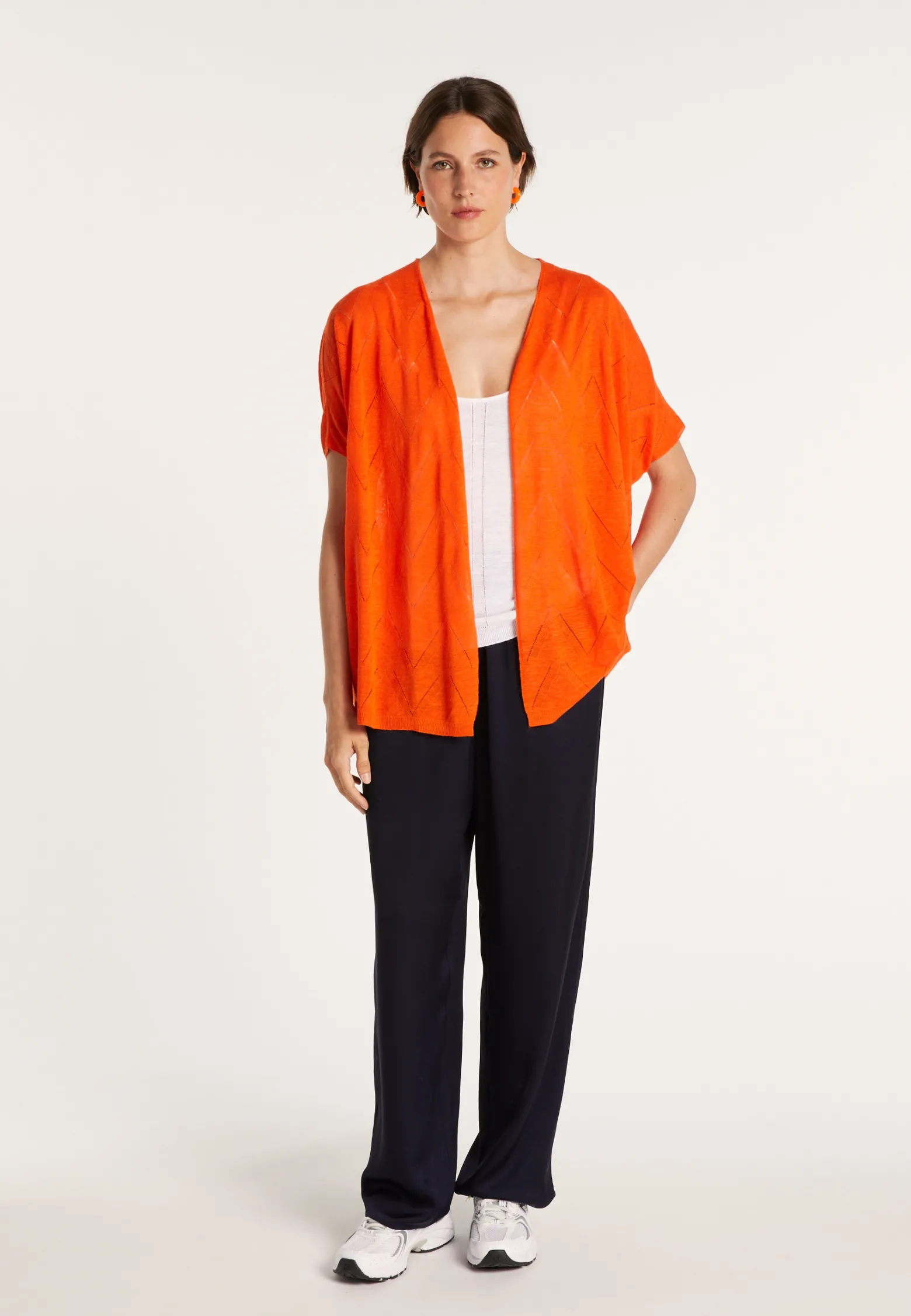 Montagut Long flamed linen cardigan - Cid