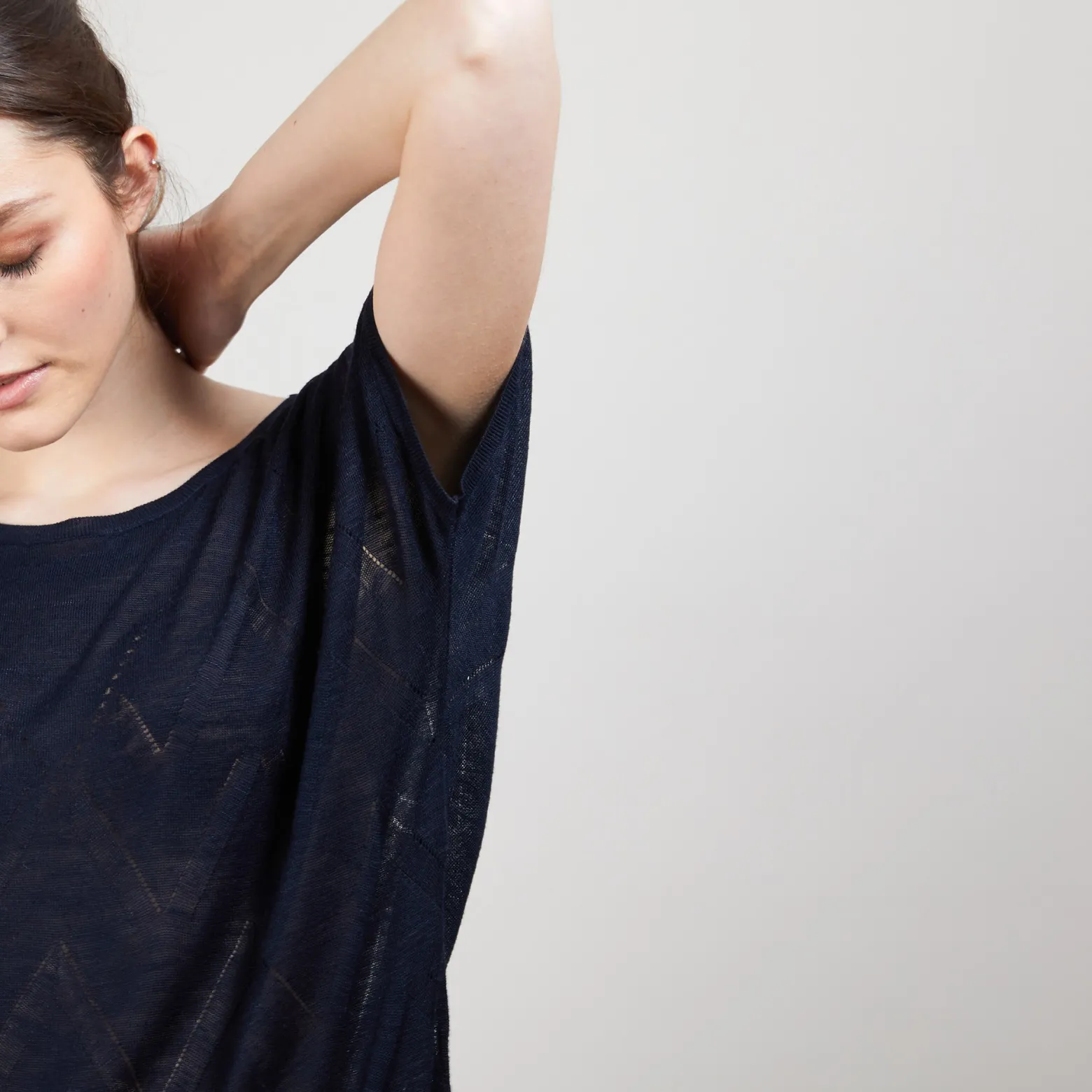 Montagut Long flamed linen T-shirt - Colinna