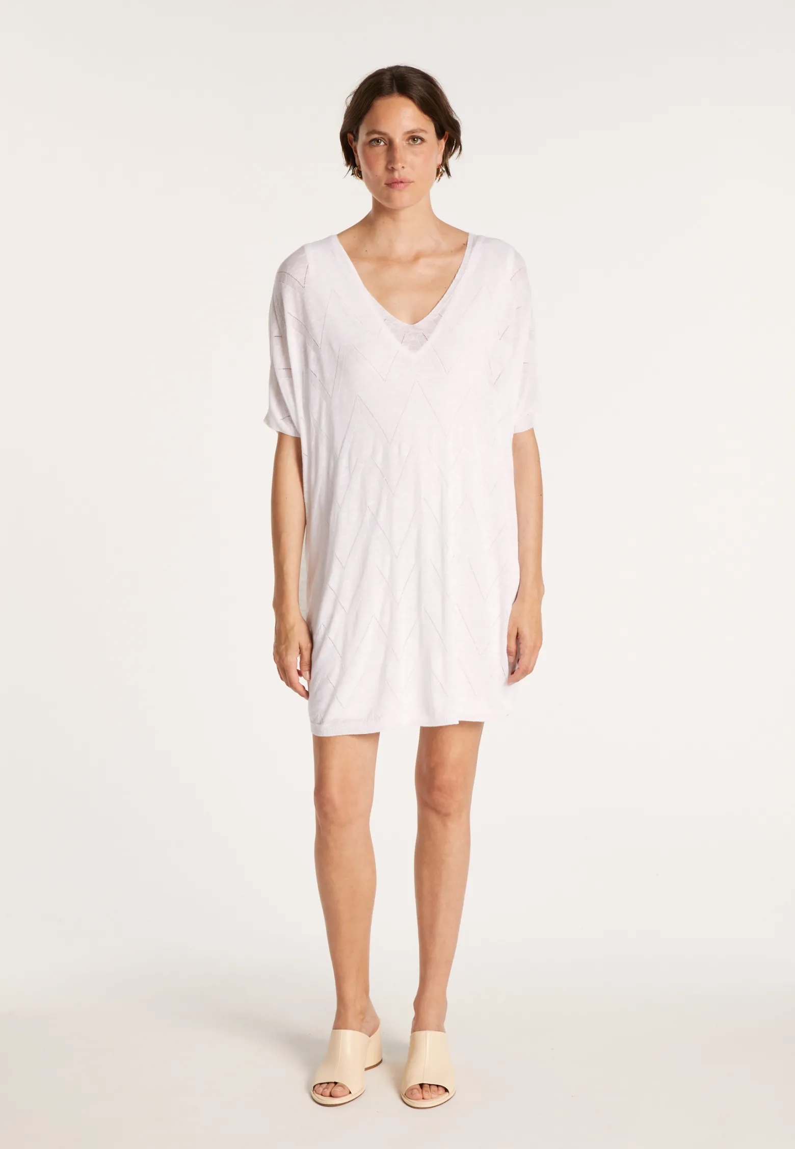 Montagut Long flamed linen tunic - Carl