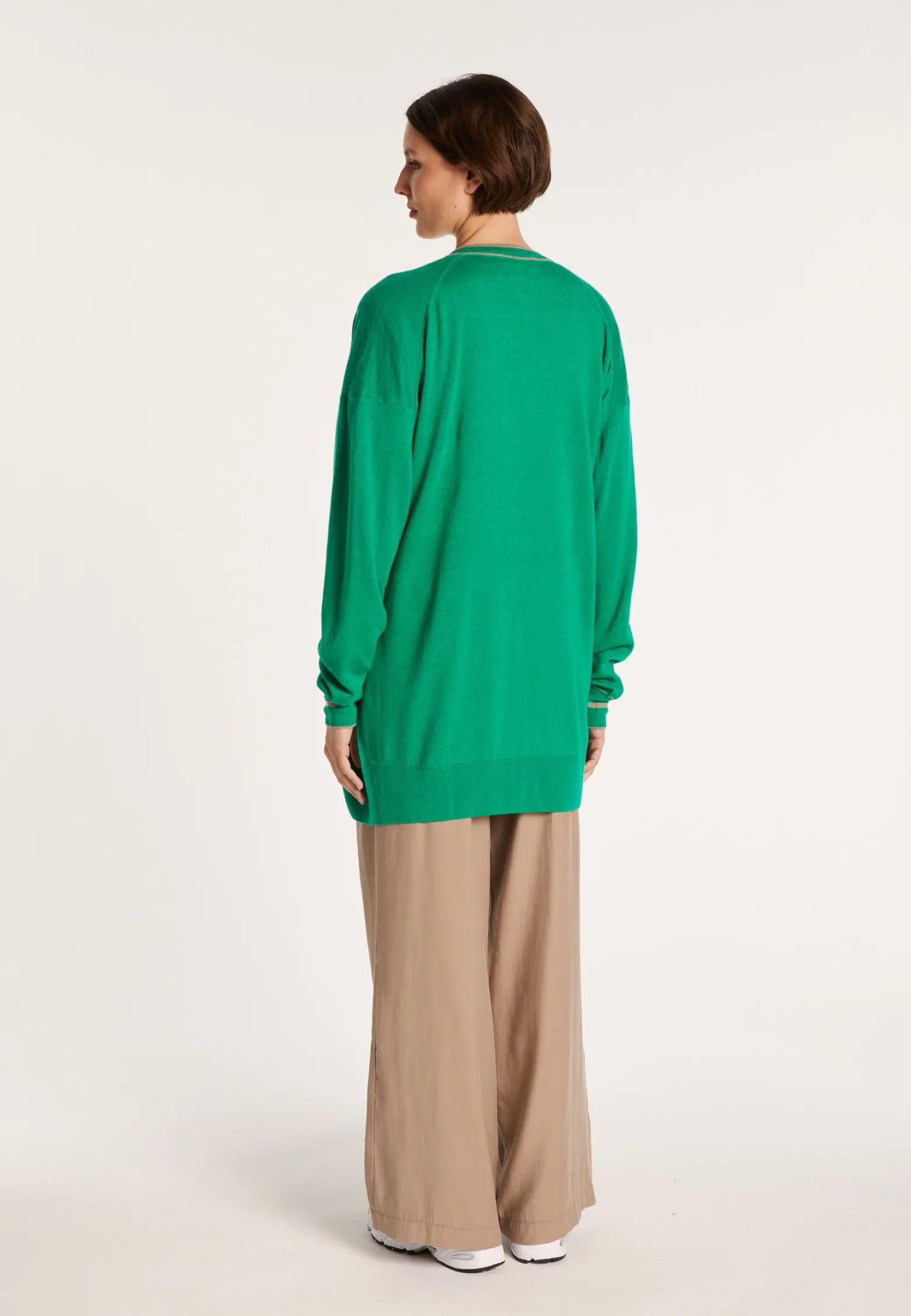 Montagut Long linen cashmere cardigan - Narcissa