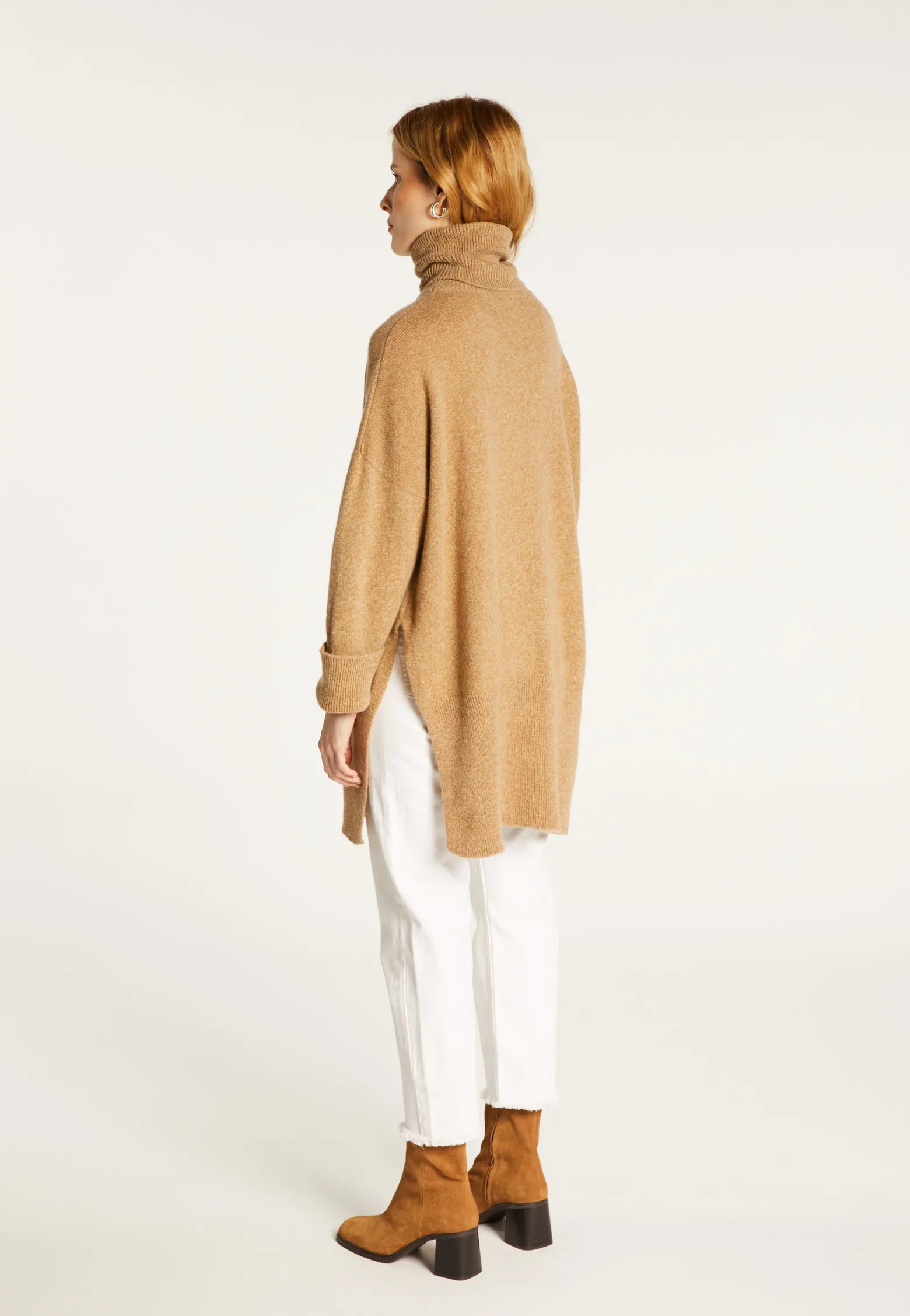 Montagut Long loose sweater in wool and cashmere - Galice