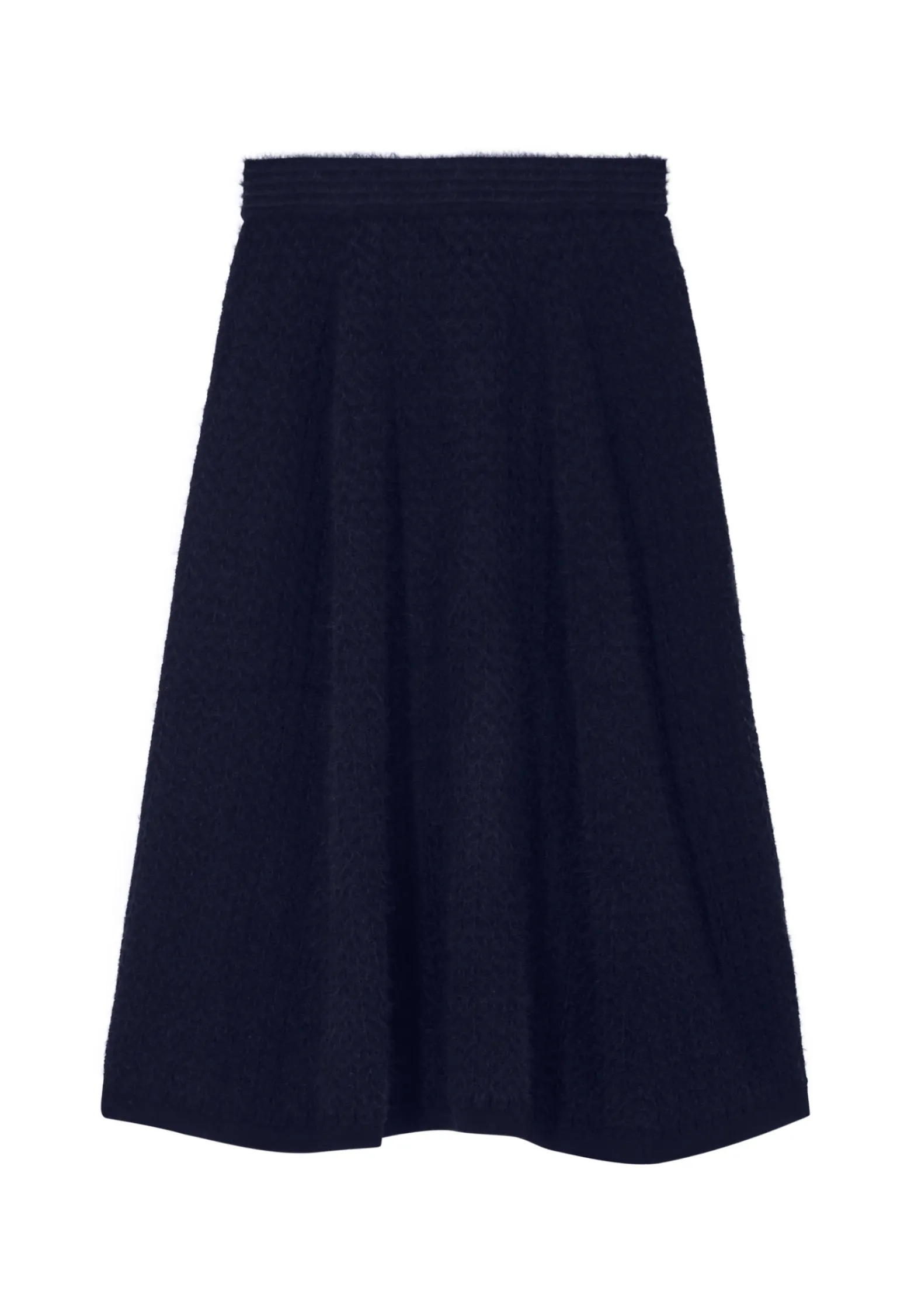 Montagut Long skirt in merino wool - Cecile