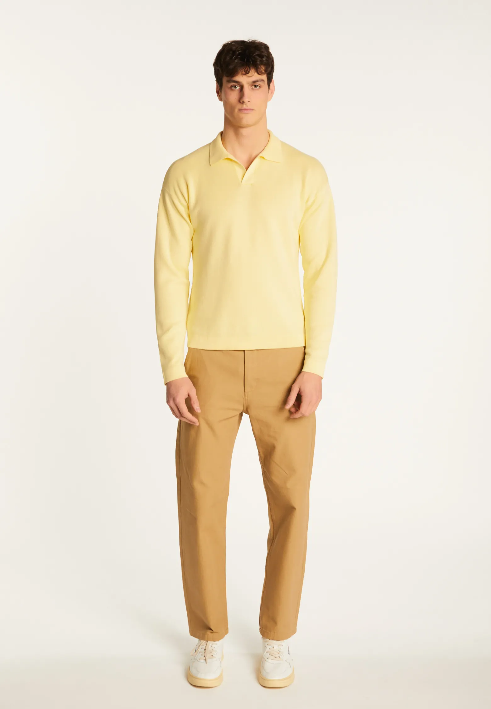 Montagut Long sleeve cotton polo shirt - Maxime