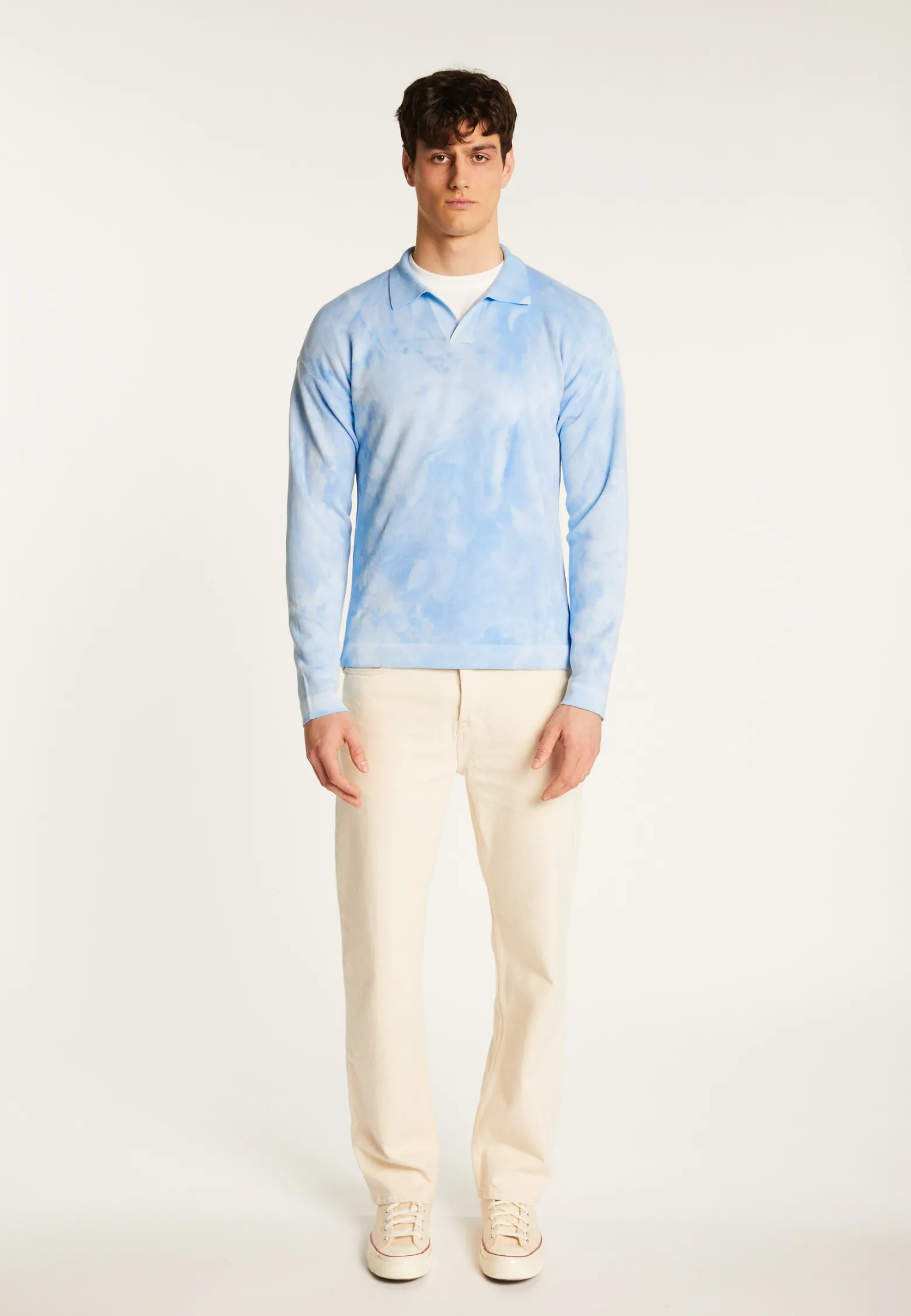 Montagut Long sleeve cotton polo shirt - Maxime