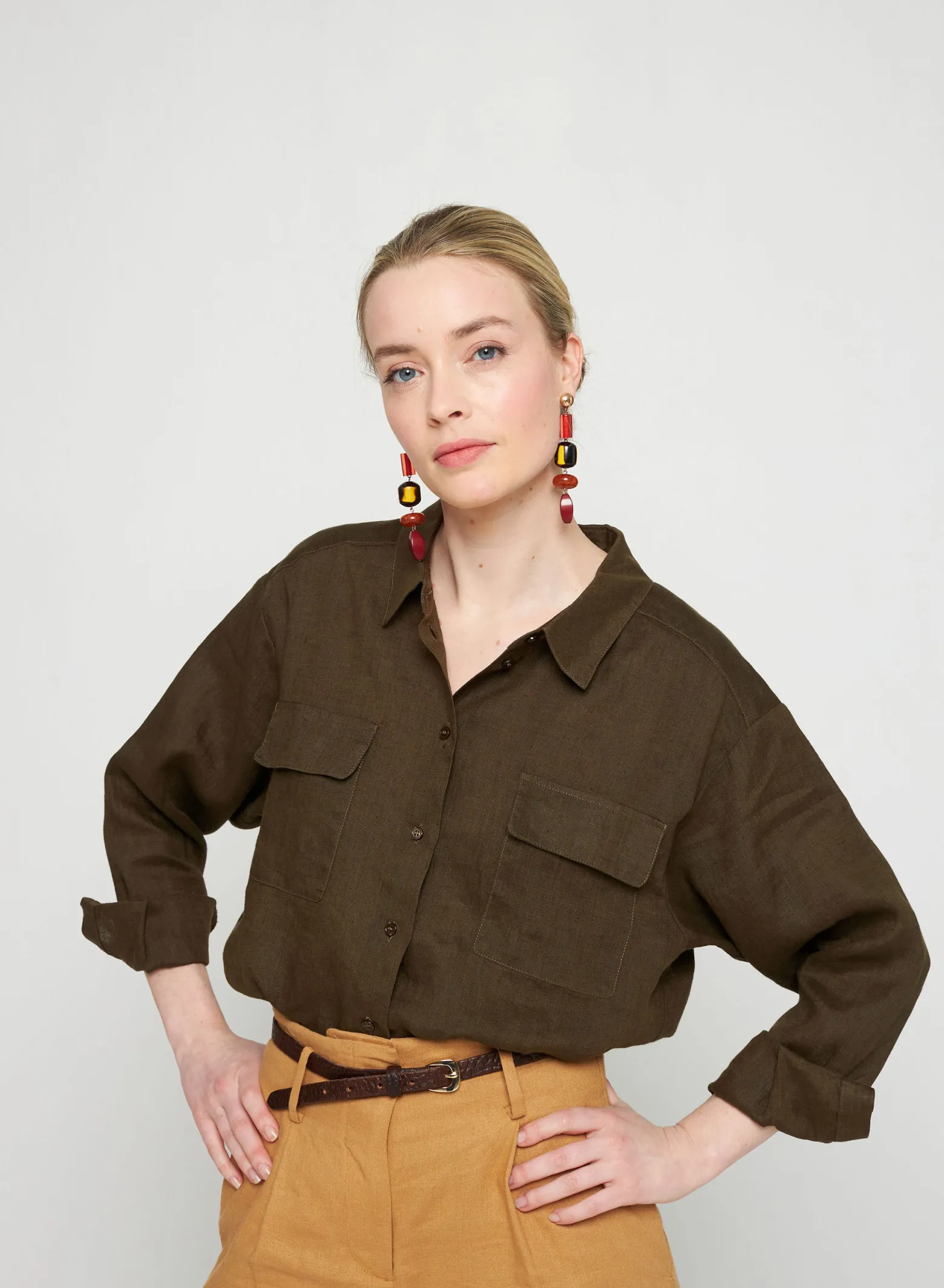 Montagut Long sleeve linen shirt - Tonya