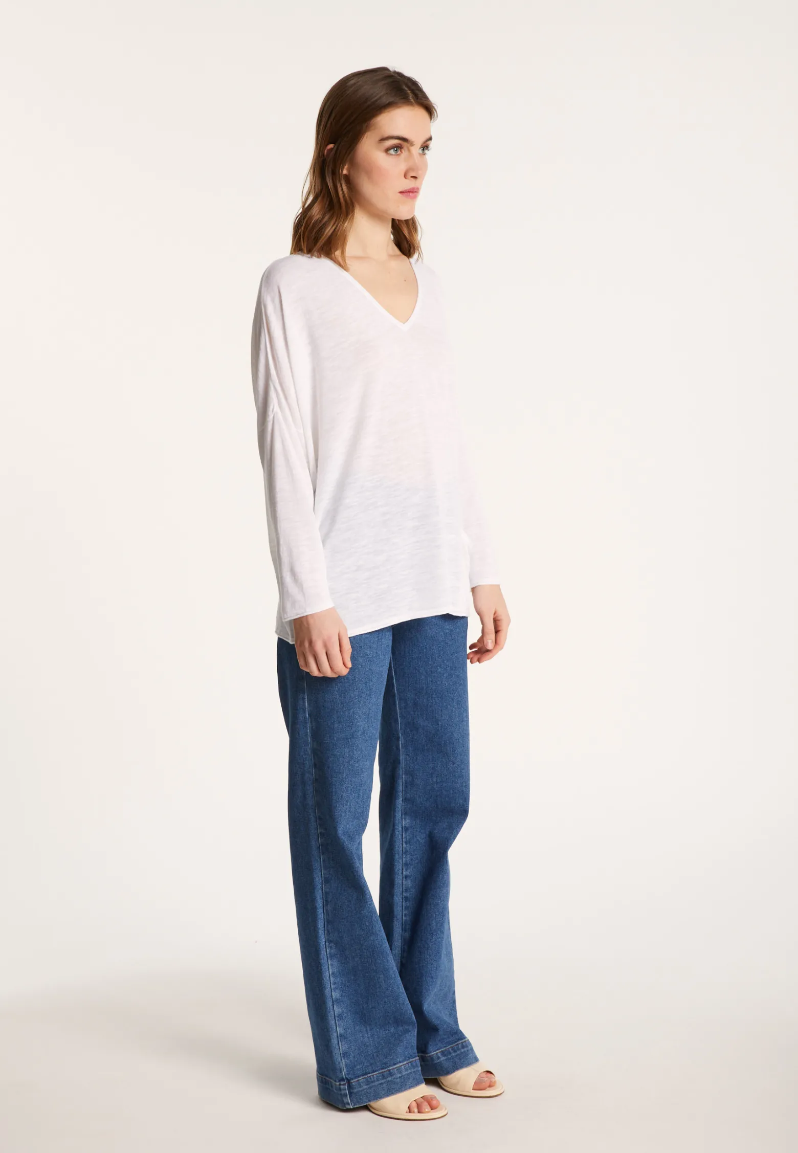 Montagut Long Sleeve V-neck T-shirt - Balou
