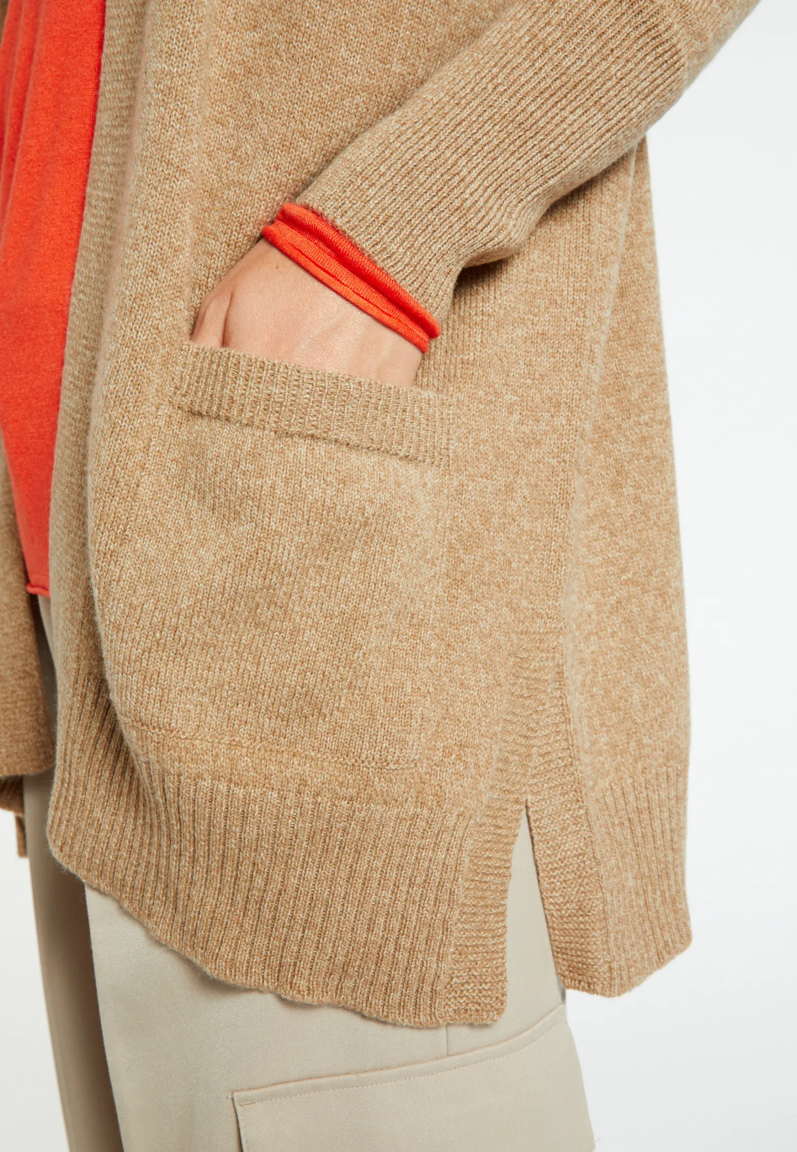 Montagut Long wool and cashmere cardigan - Cabery