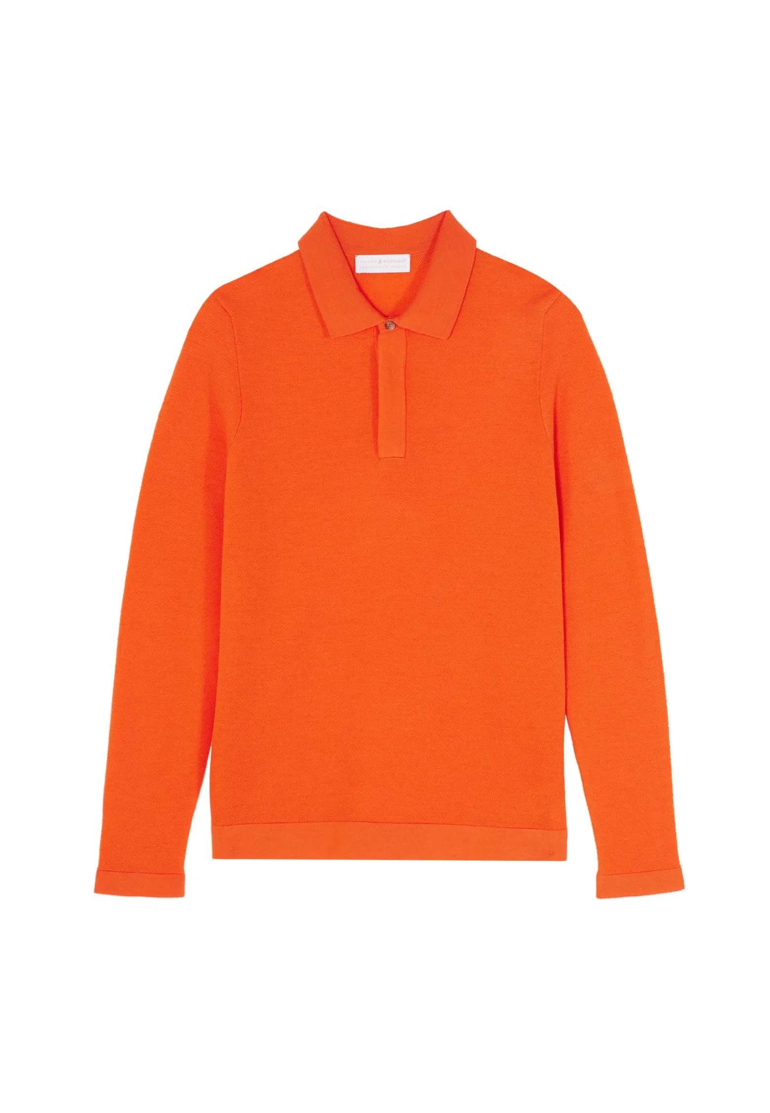 Montagut Long-sleeved polo shirt in merino wool - Sidney