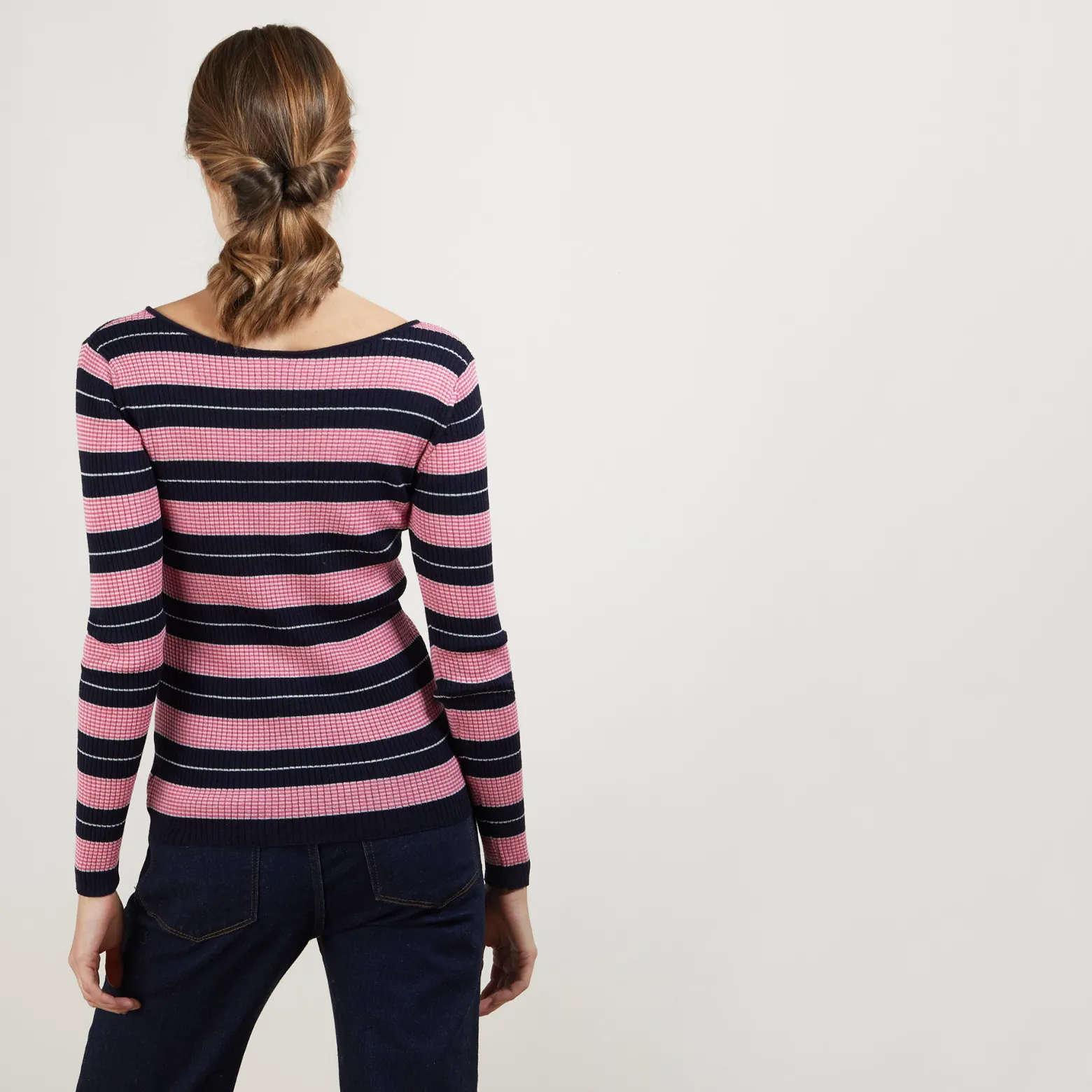 Montagut Long-sleeved striped t-shirt -Fina