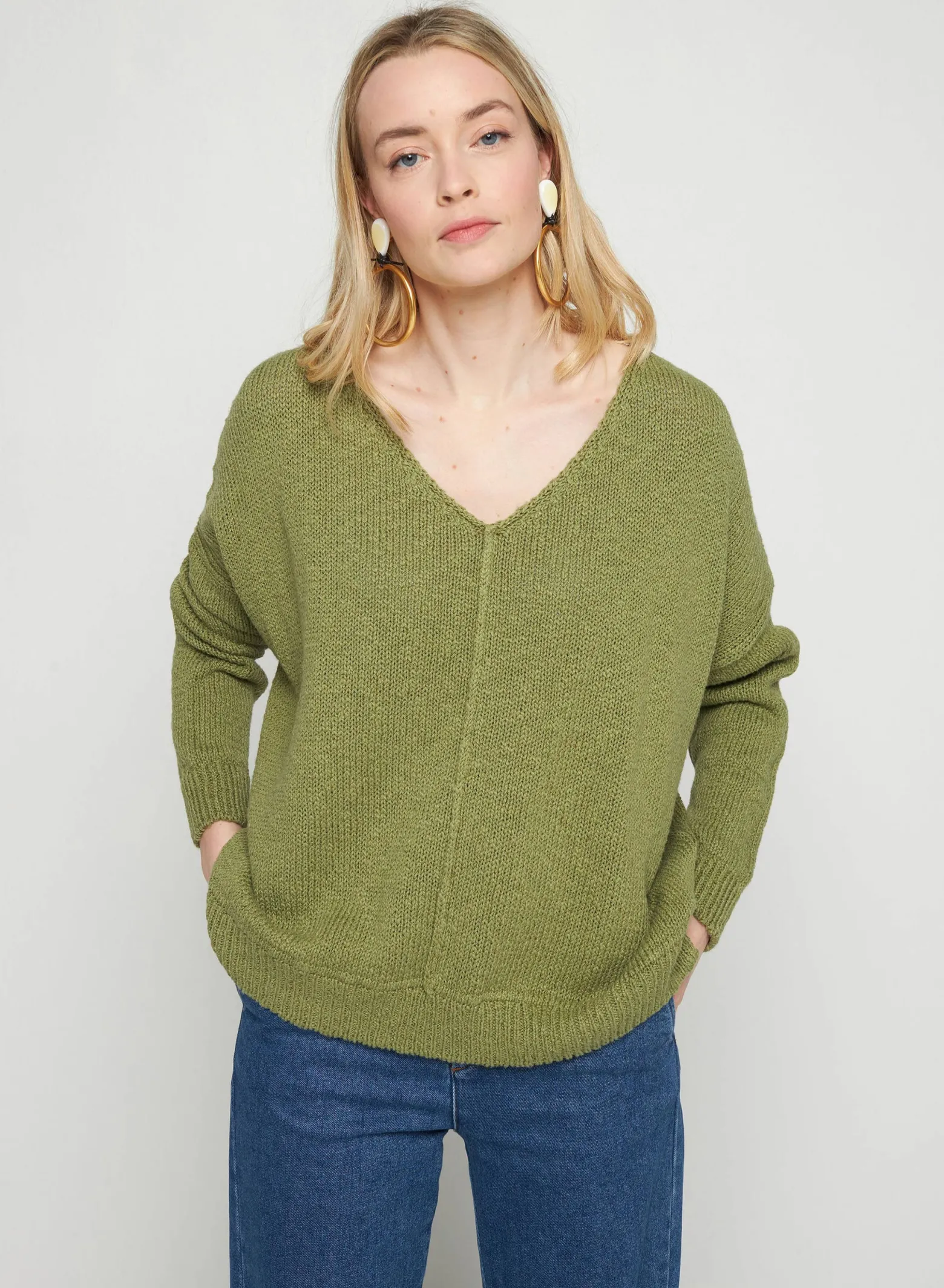Montagut Loose cotton and linen jumper - Nathalie