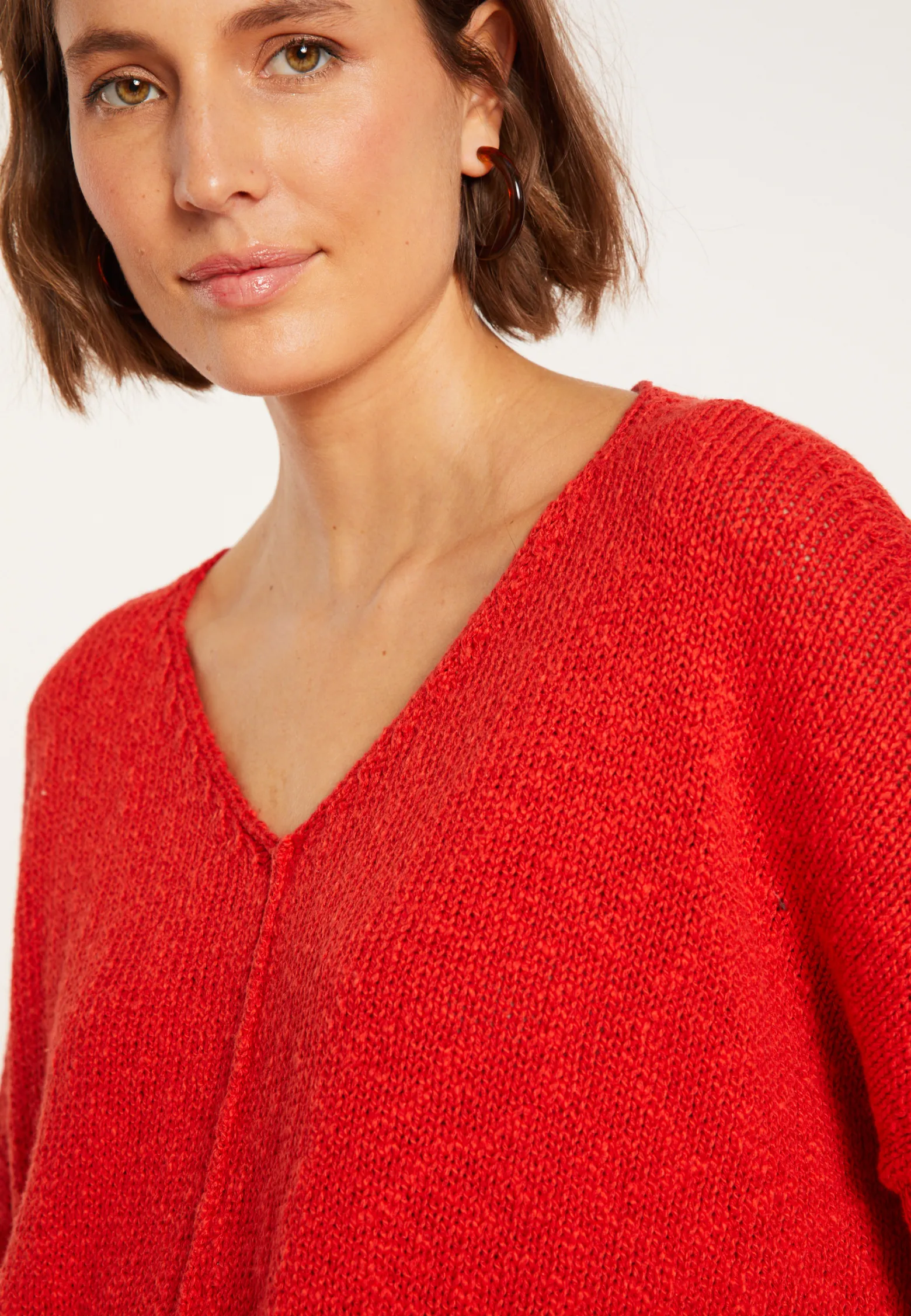Montagut Loose cotton and linen jumper - Nathalie