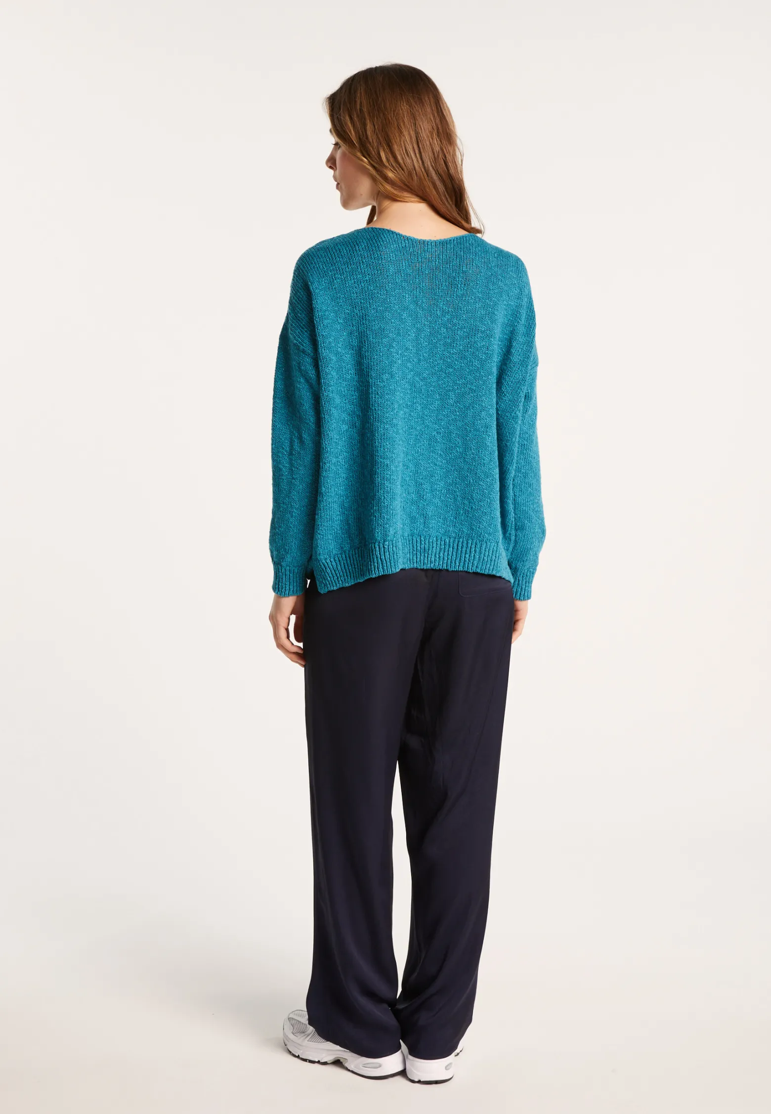 Montagut Loose cotton and linen jumper - Nathalie