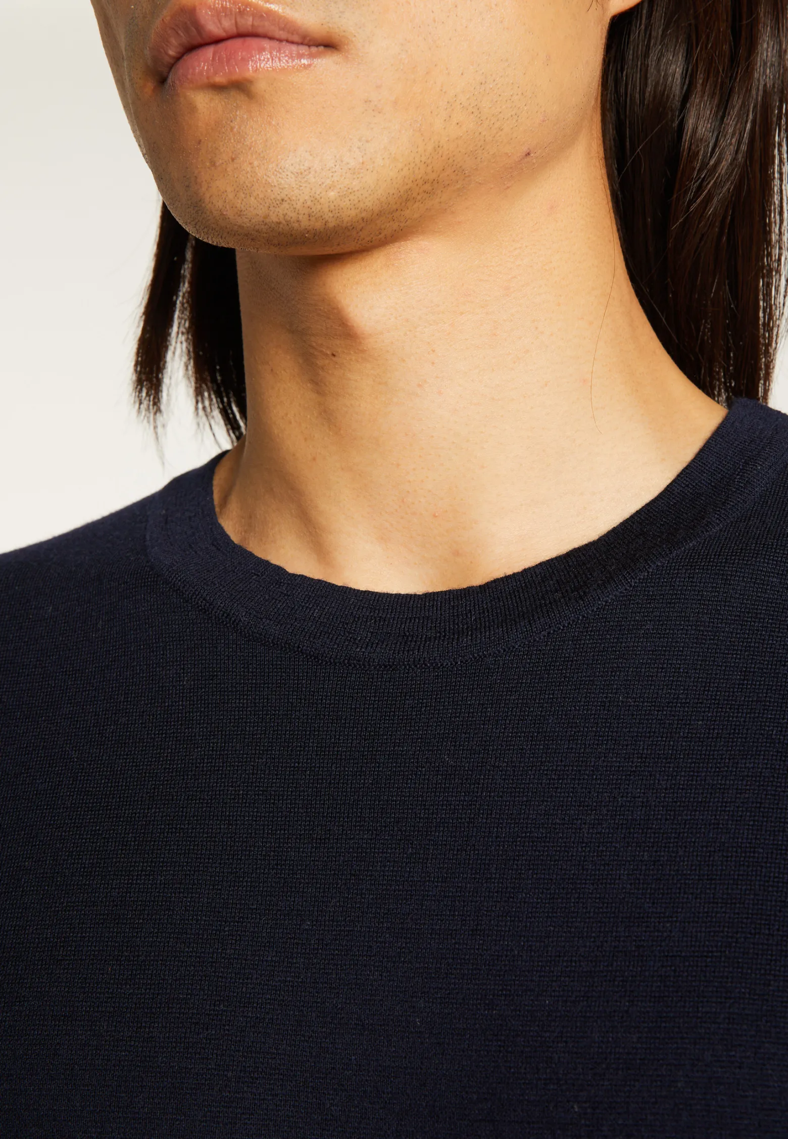 Montagut Loose t-shirt with pocket in merino wool - Florentin