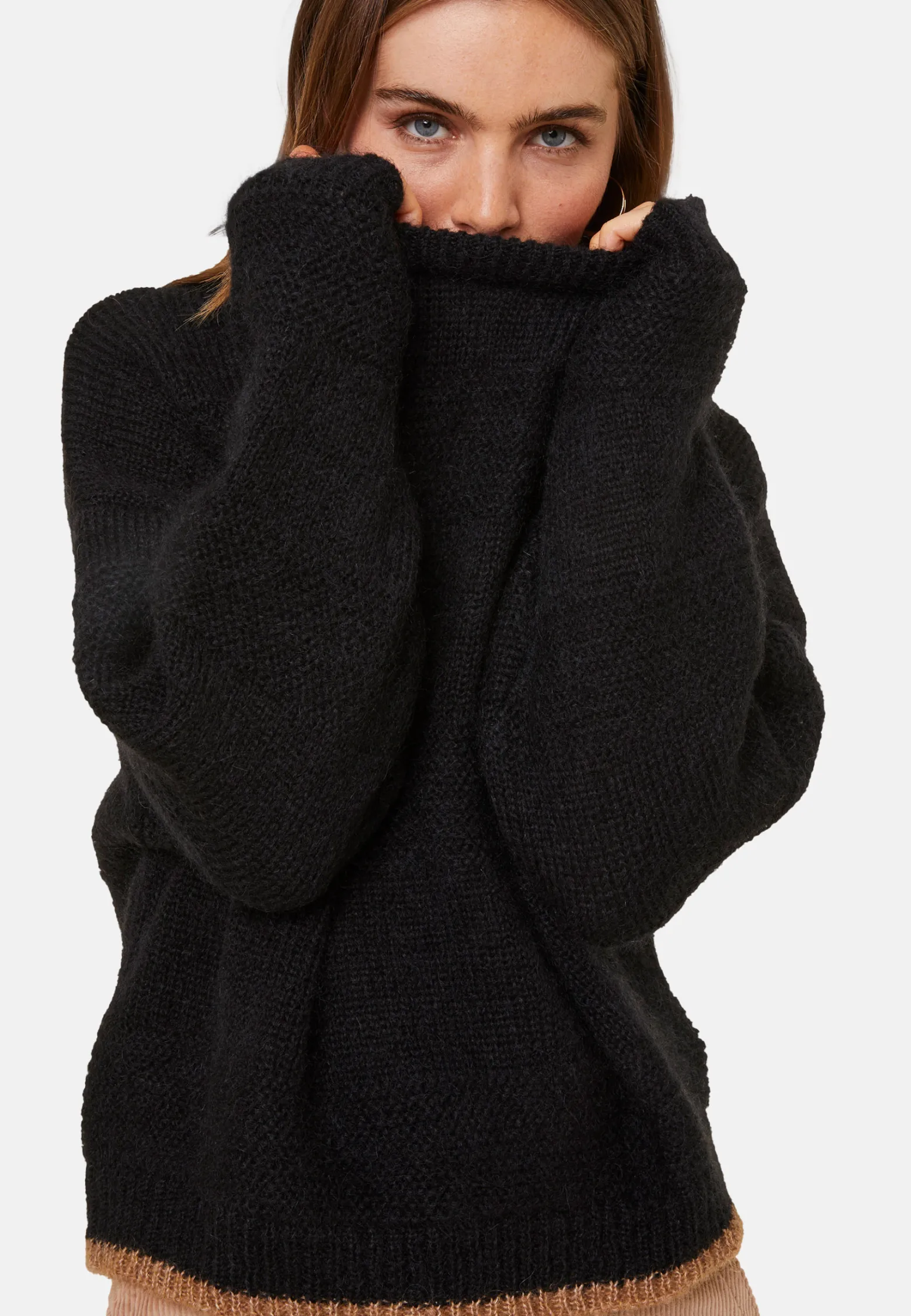 Montagut Loose two-tone mohair sweater - Gaby
