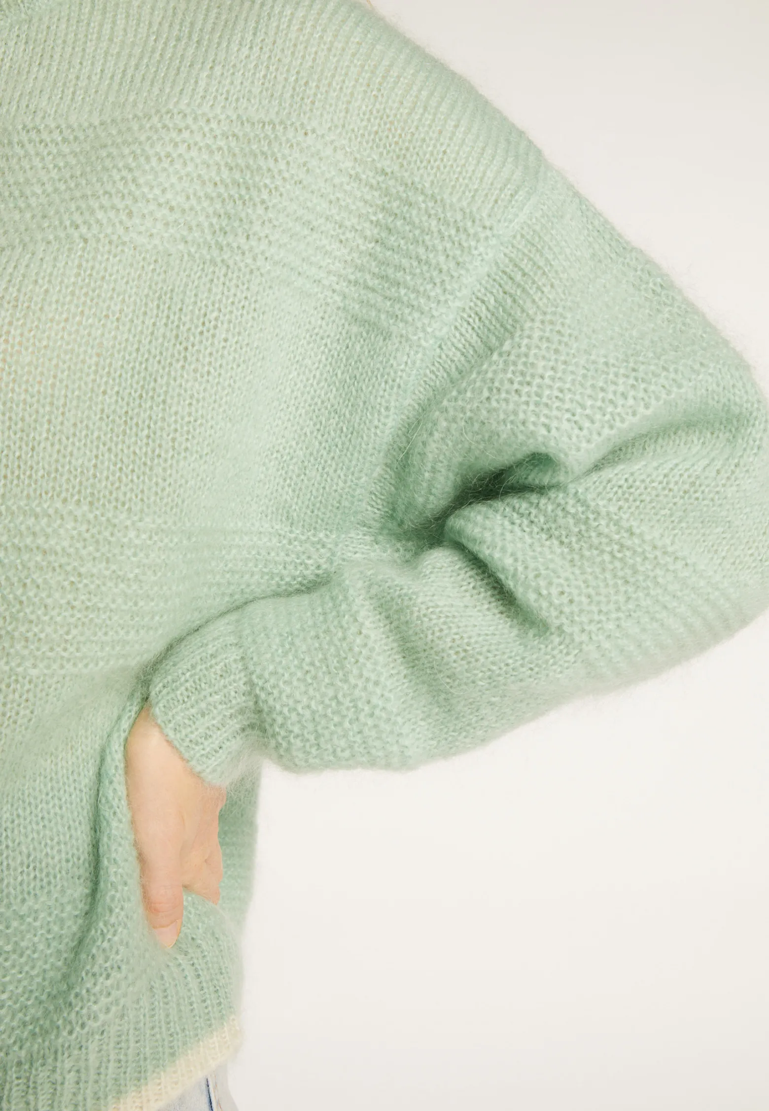 Montagut Loose two-tone mohair sweater - Gaby