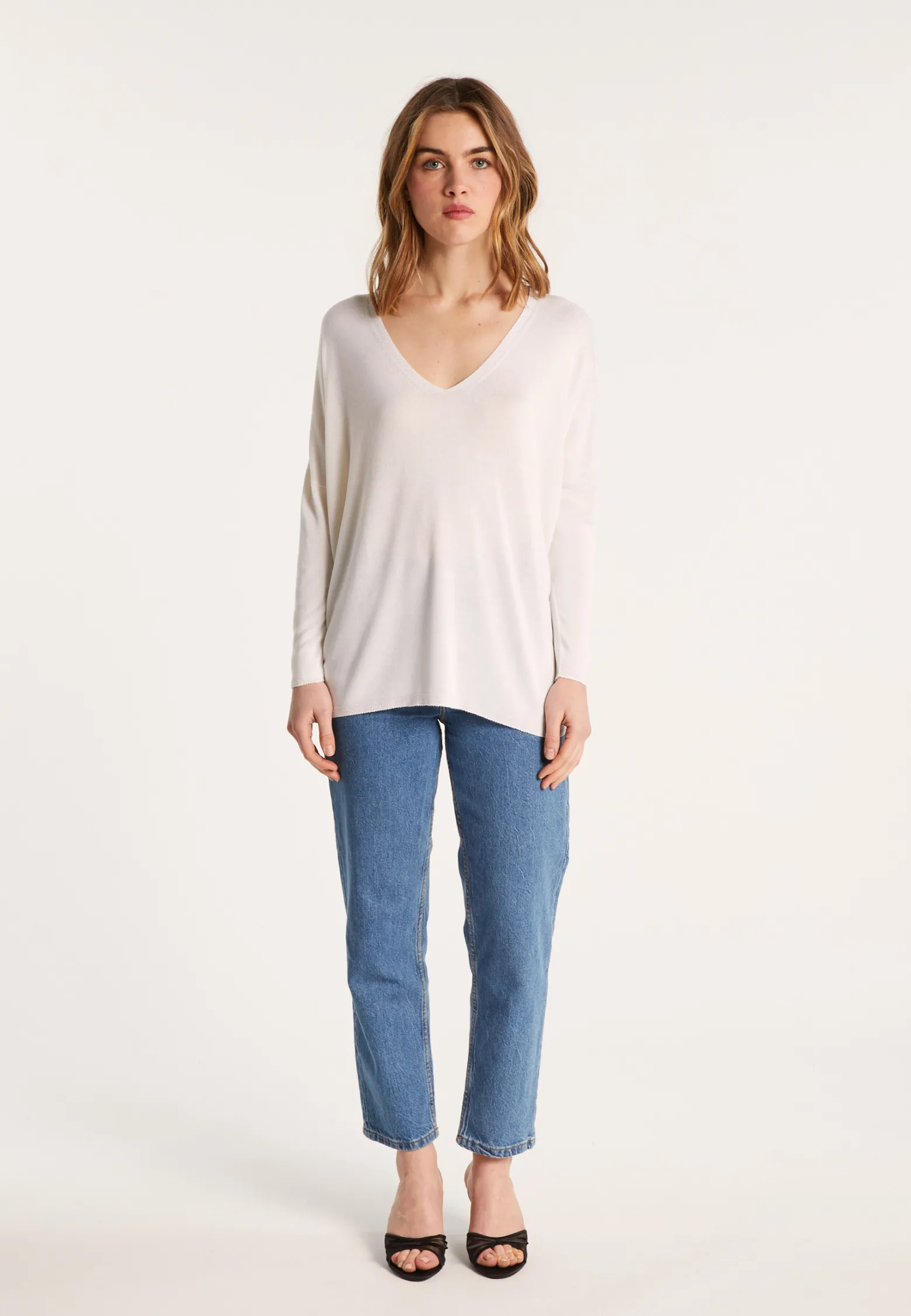 Montagut Loose viscose and silk T-shirt - Nahla