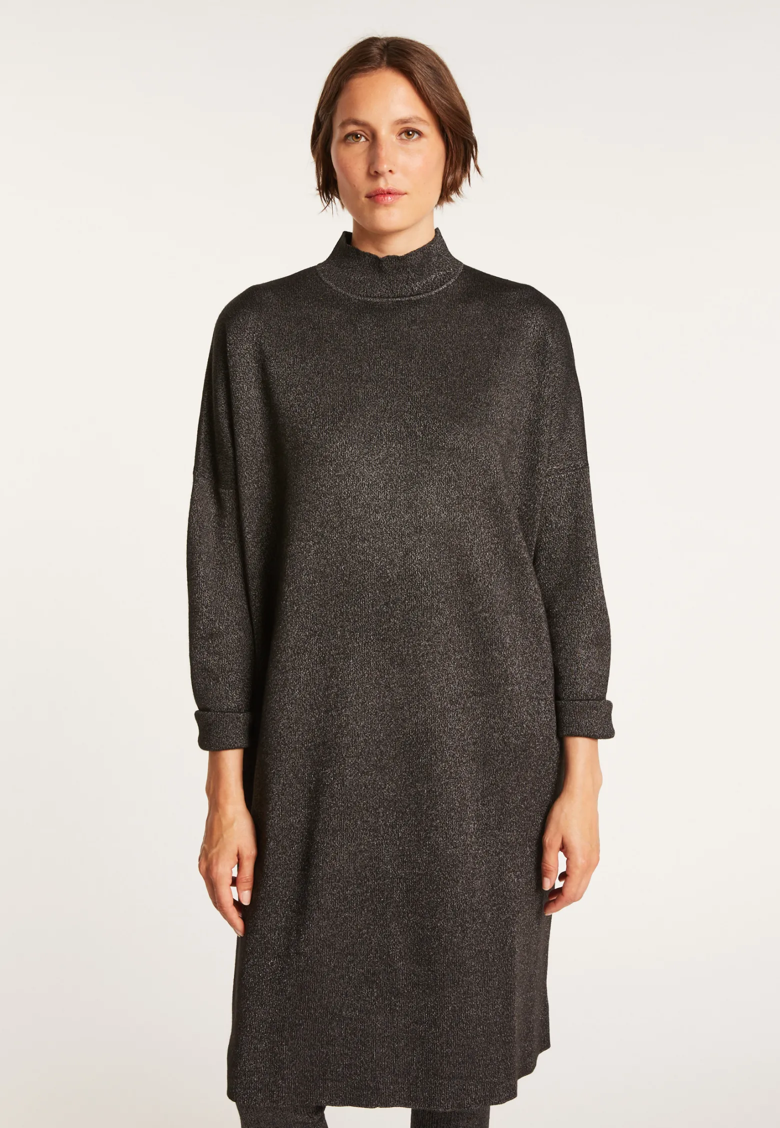 Montagut Loose-fit dress with high-neck — Grazia
