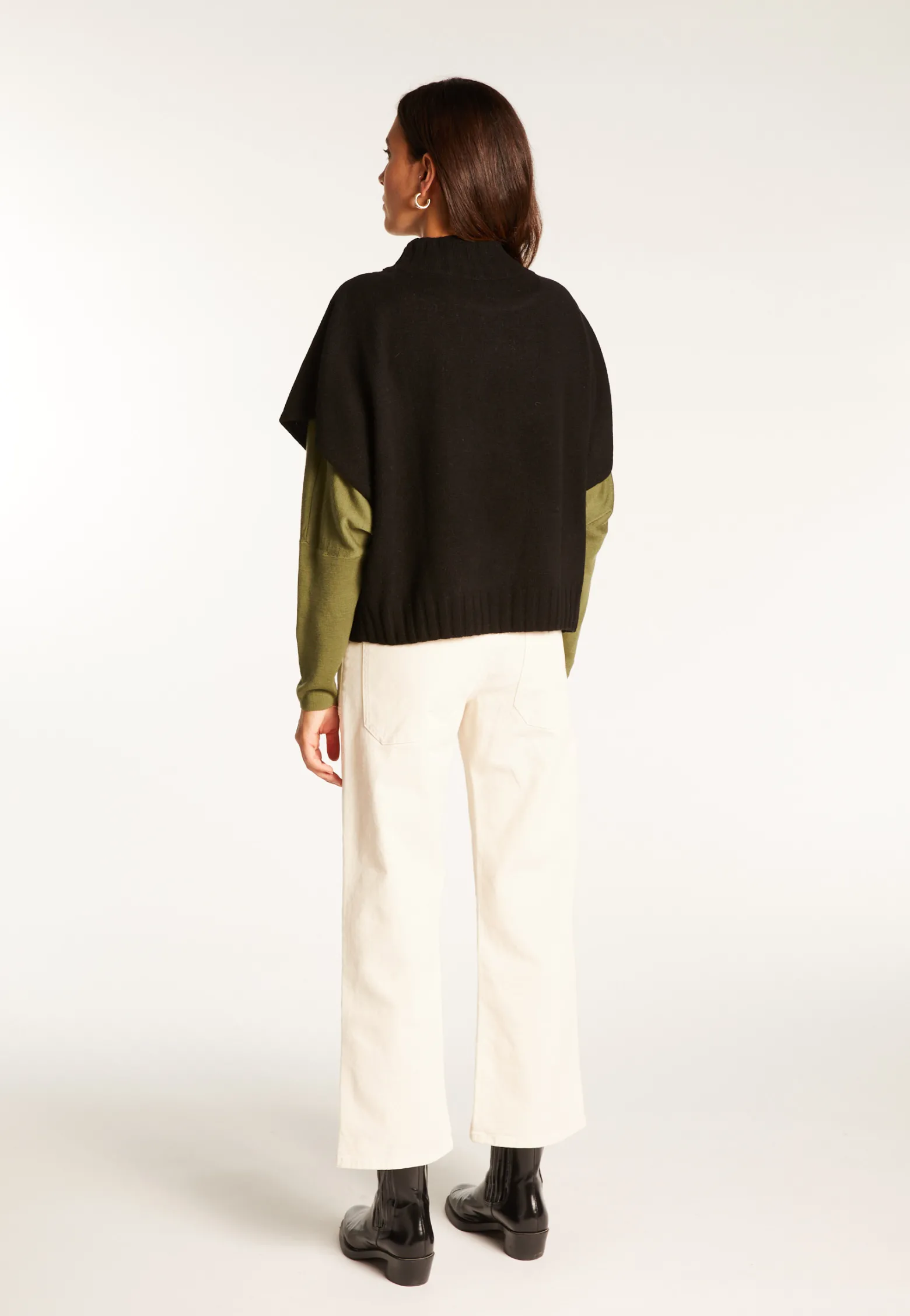 Montagut Loose-fit short-sleeved cashmere sweater - Virginia