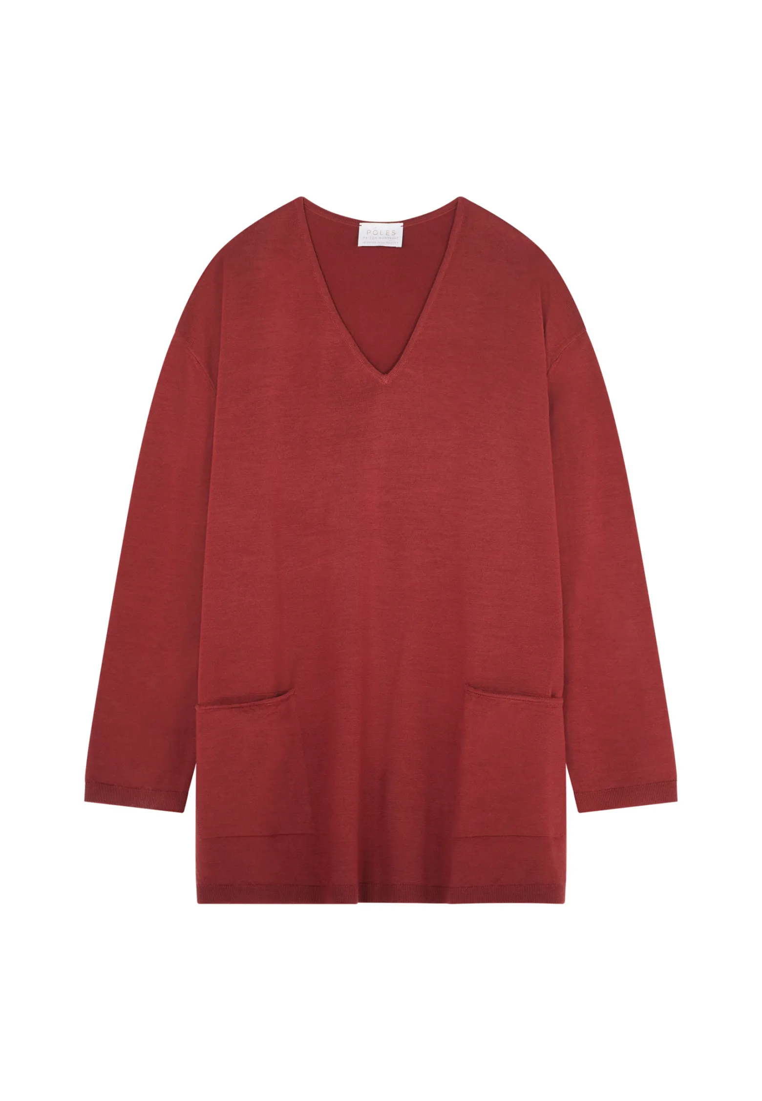 Montagut Loose-fitting merino wool sweater with pockets - Albertine