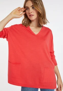 Montagut Loose-fitting merino wool sweater with pockets - Albertine