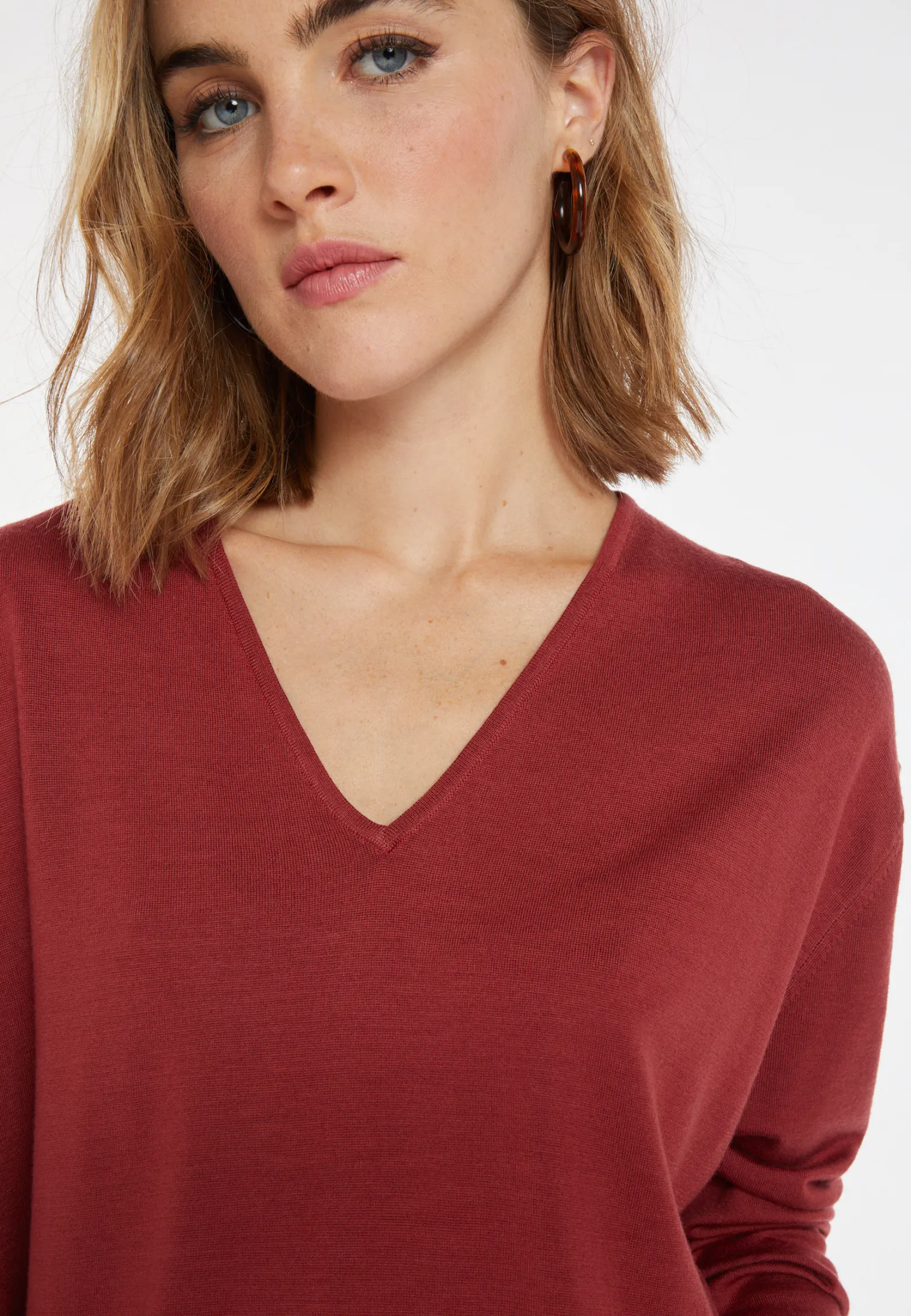 Montagut Loose-fitting merino wool sweater with pockets - Albertine