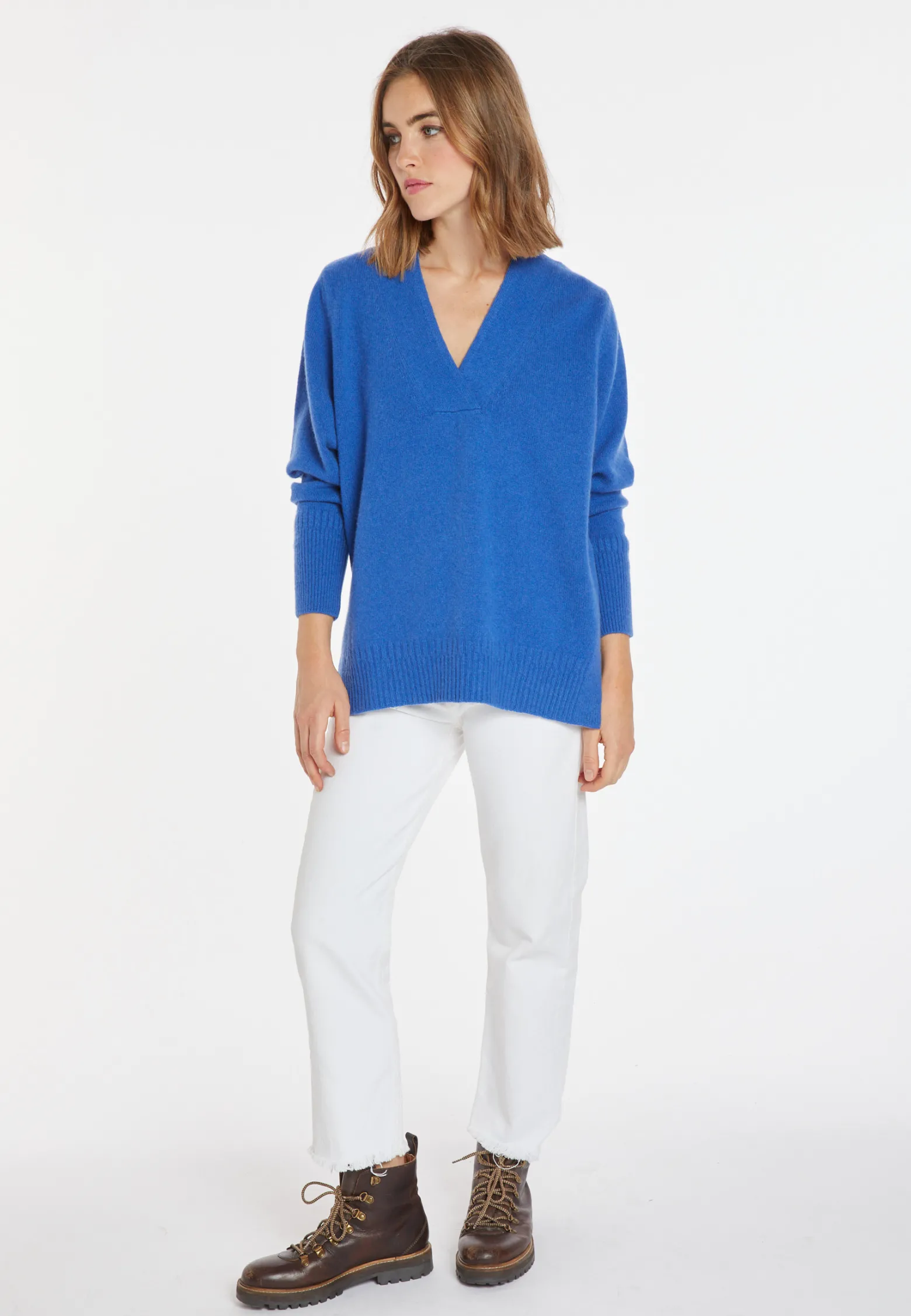 Montagut Loose-fitting V-neck cashmere and wool sweater - Chloé