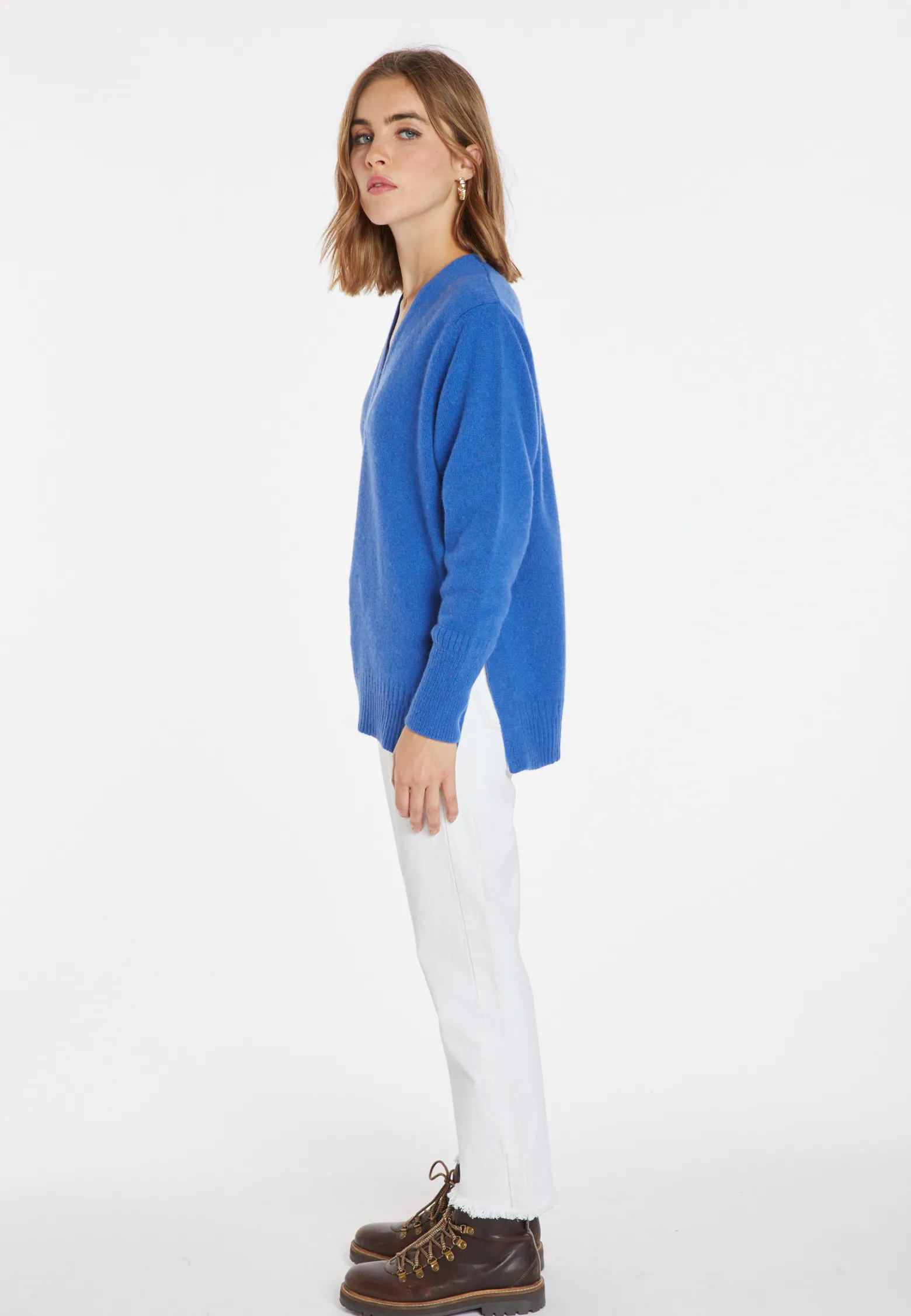 Montagut Loose-fitting V-neck cashmere and wool sweater - Chloé