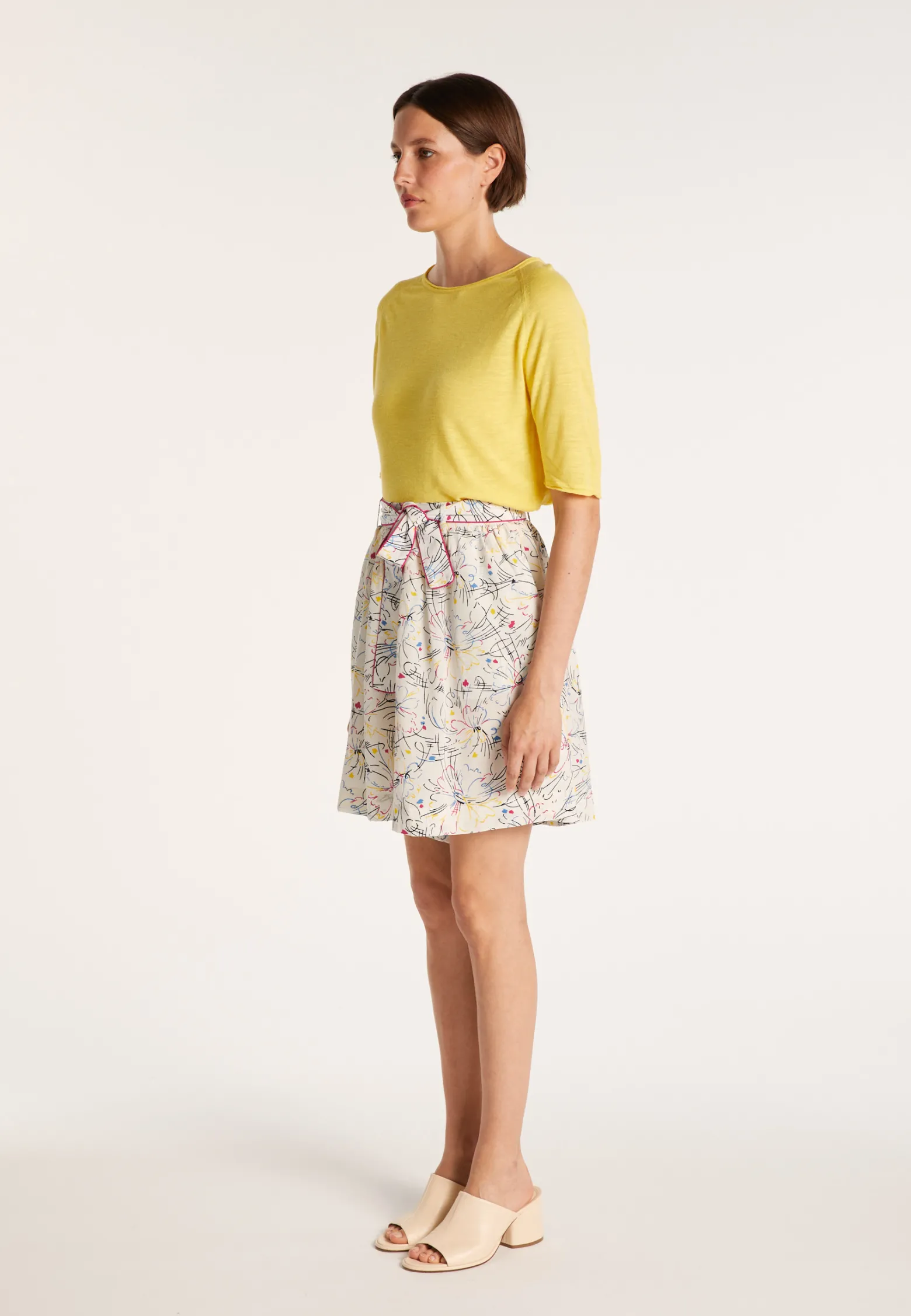 Montagut Maison x Maison Martin Morel silk crepe culotte skirt - JOTA