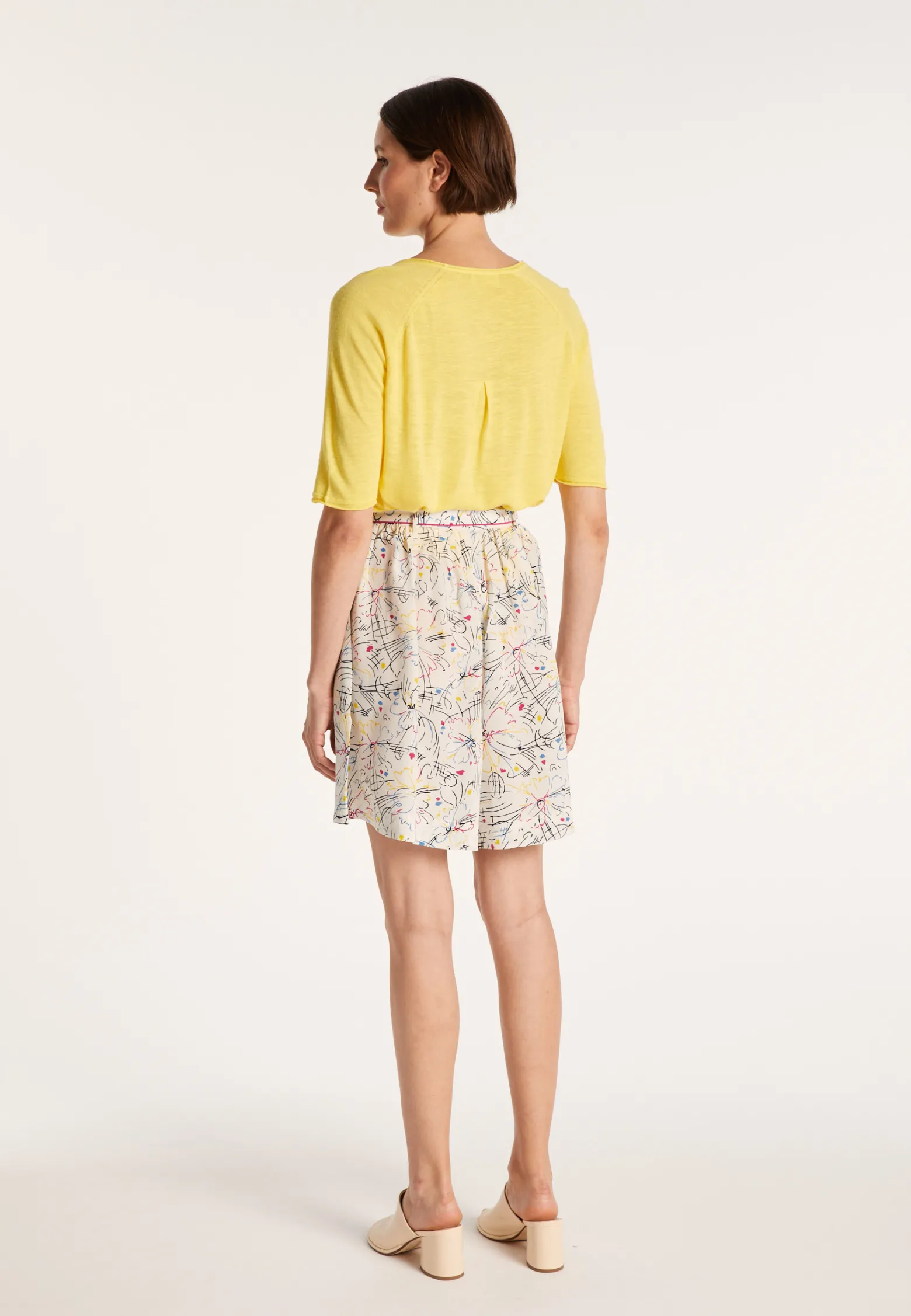 Montagut Maison x Maison Martin Morel silk crepe culotte skirt - JOTA