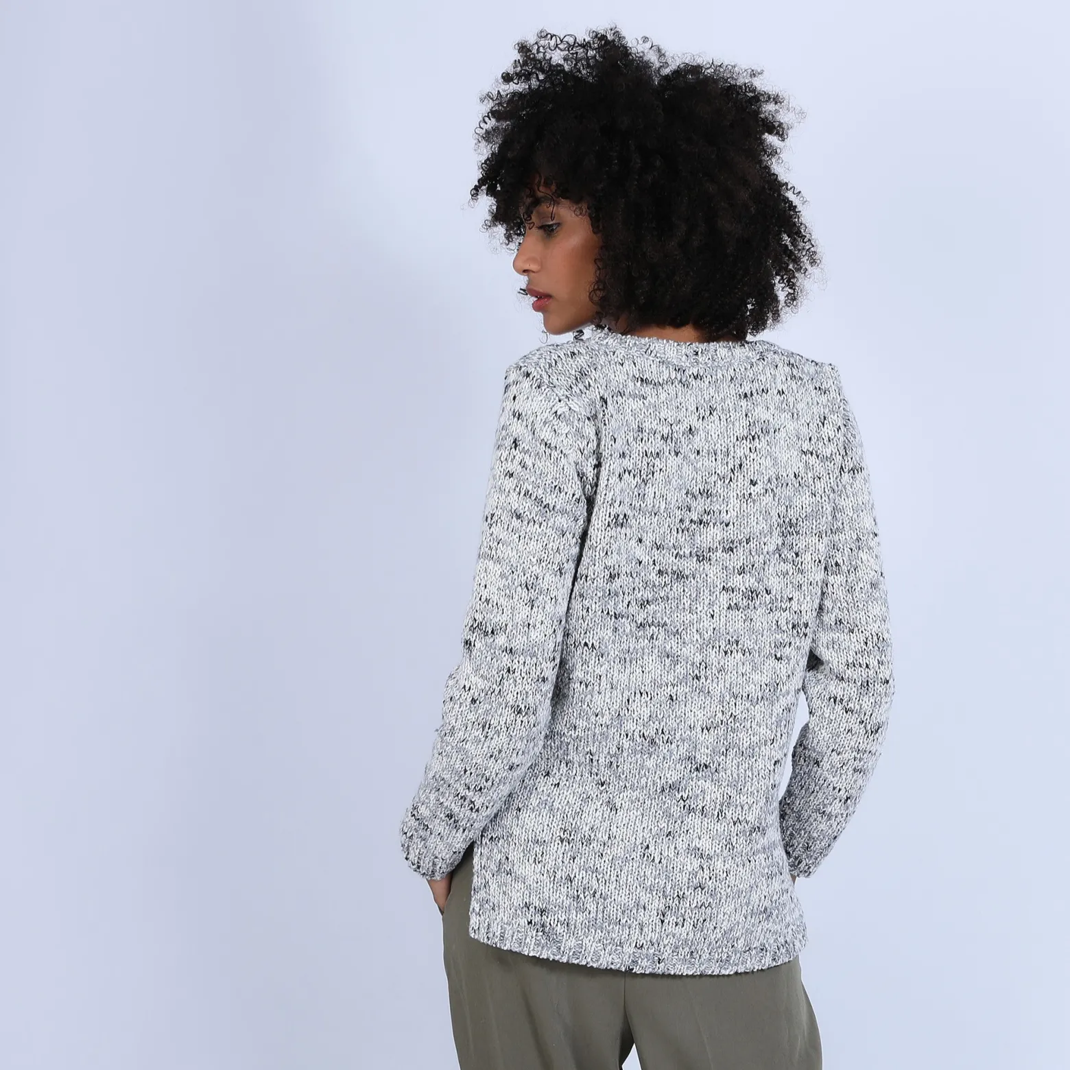 Montagut Marled V-neck jumper - Promesse