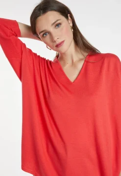 Montagut Merino wool bat-sleeve sweater - Boxe