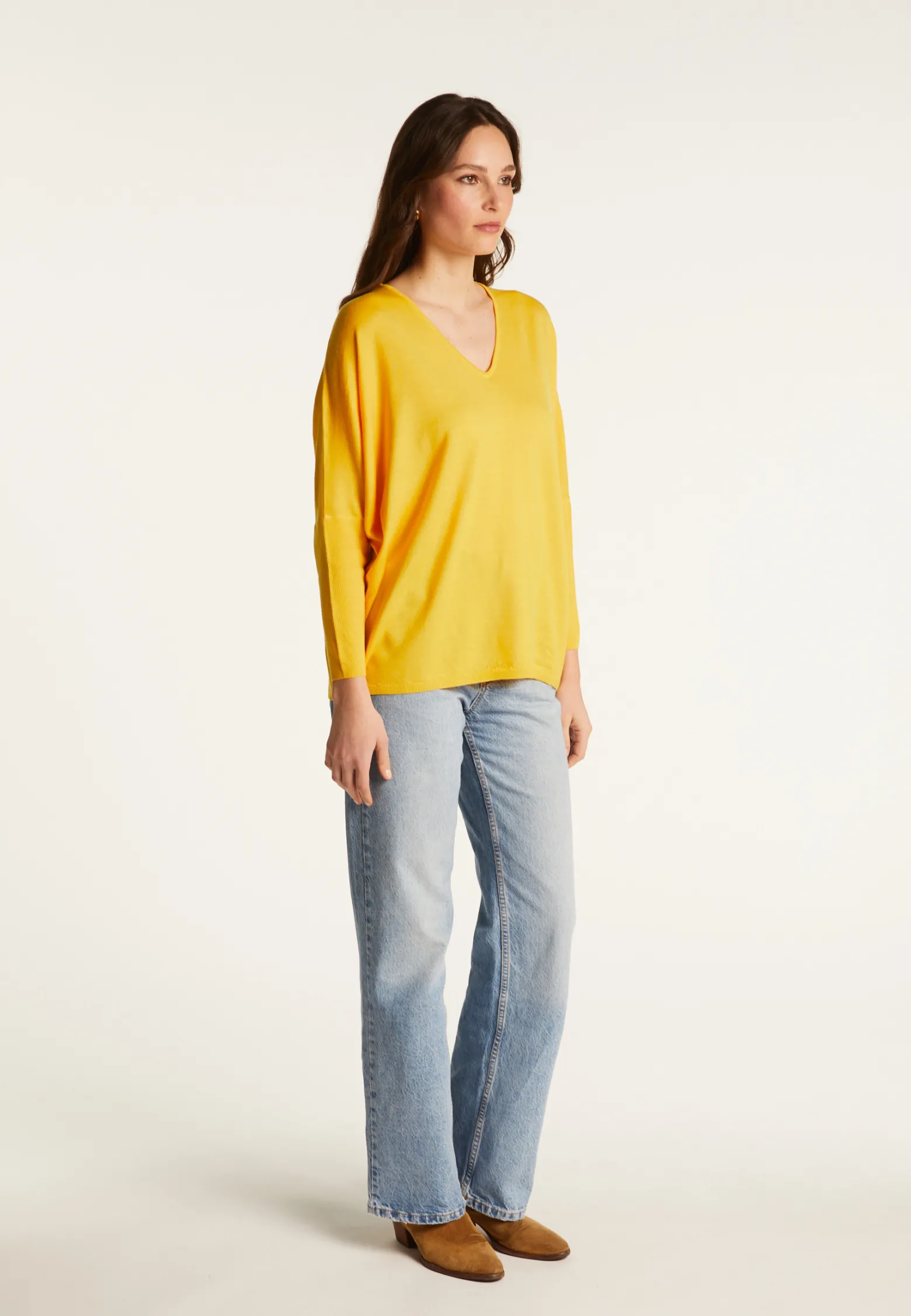 Montagut Merino wool bat-sleeve sweater - Boxe