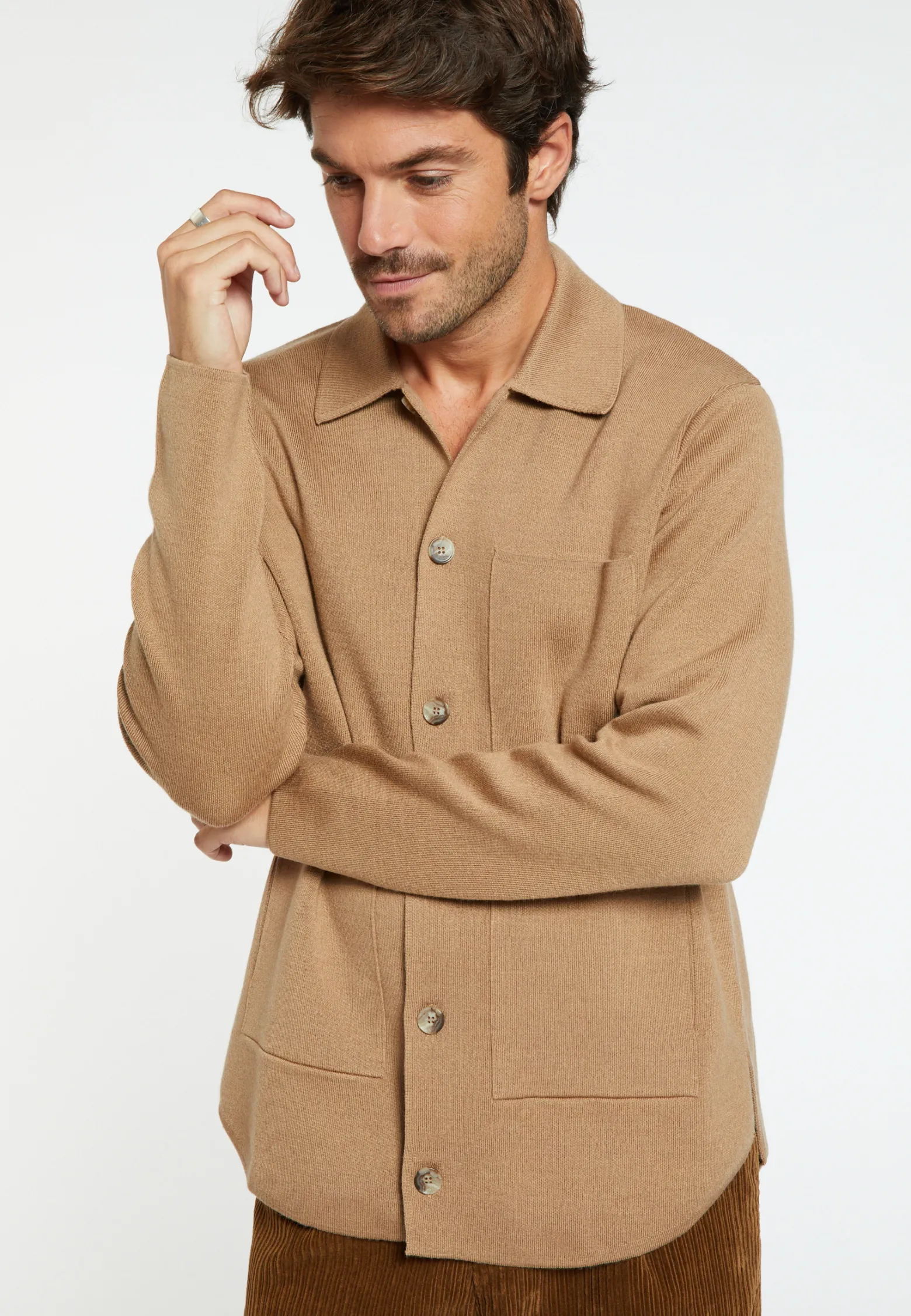 Montagut Merino wool button-down jacket - Samuel