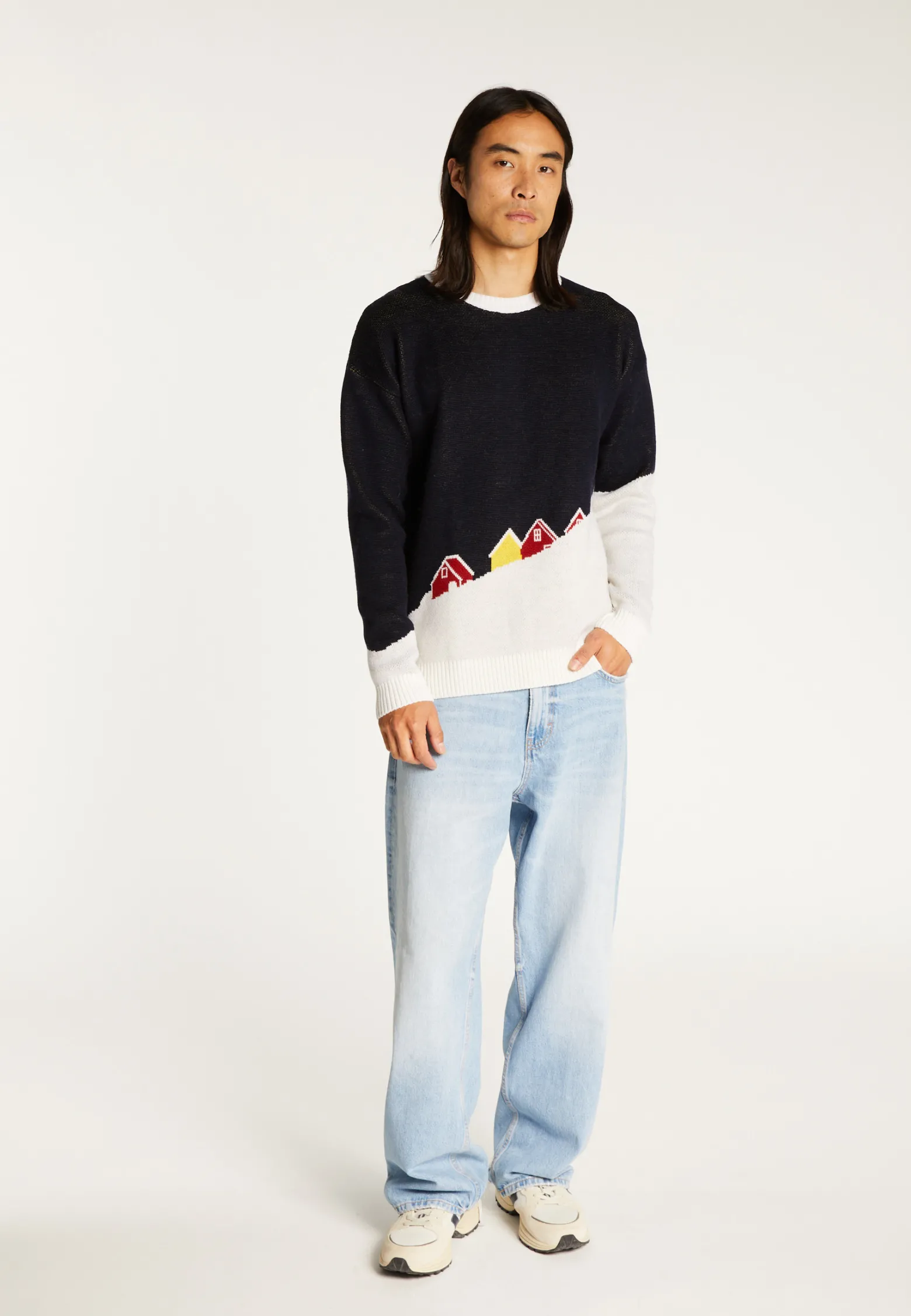 Montagut Merino wool graphic sweater - Stanley